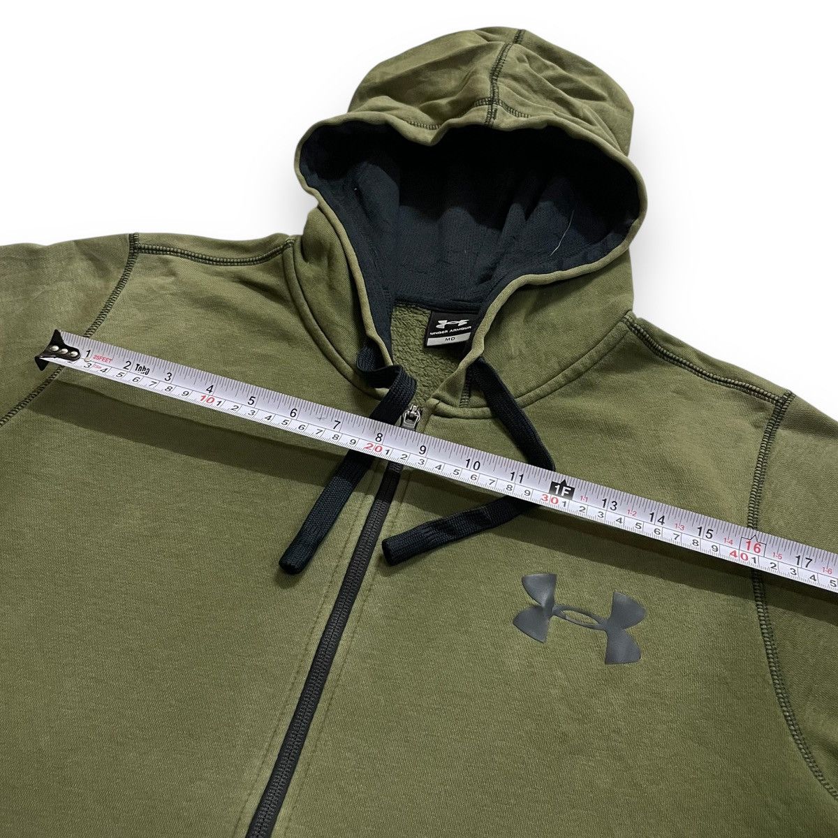 Under Armour Army Green Pullover Under Armor Hoodie Zipper Size US L / EU 52-54 / 3 - 13 Thumbnail