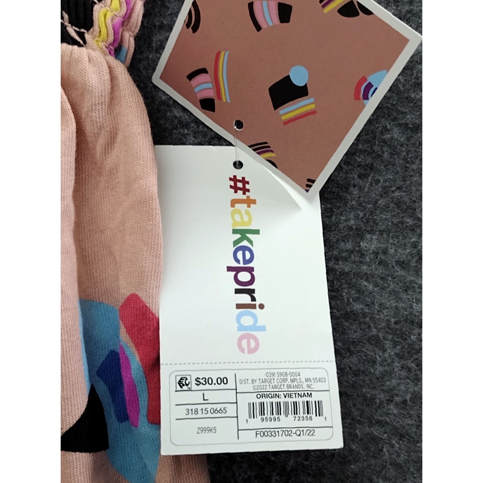 Pinko PINK Dress Adult L Pink Multicolor Sleeveless A-Line Abstract Rainbow Geometric Print Graphic Print Size L / US 10 / IT 46 - 6 Thumbnail