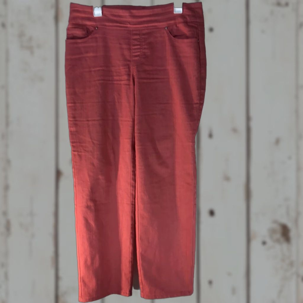 Denim & Co. Denim & Co. Coral Straight Fit Jeans Womens Size 14 5-Pocket Lightweight Breathable Size 36" / US 14 / IT 50 - 1 Thumbnail