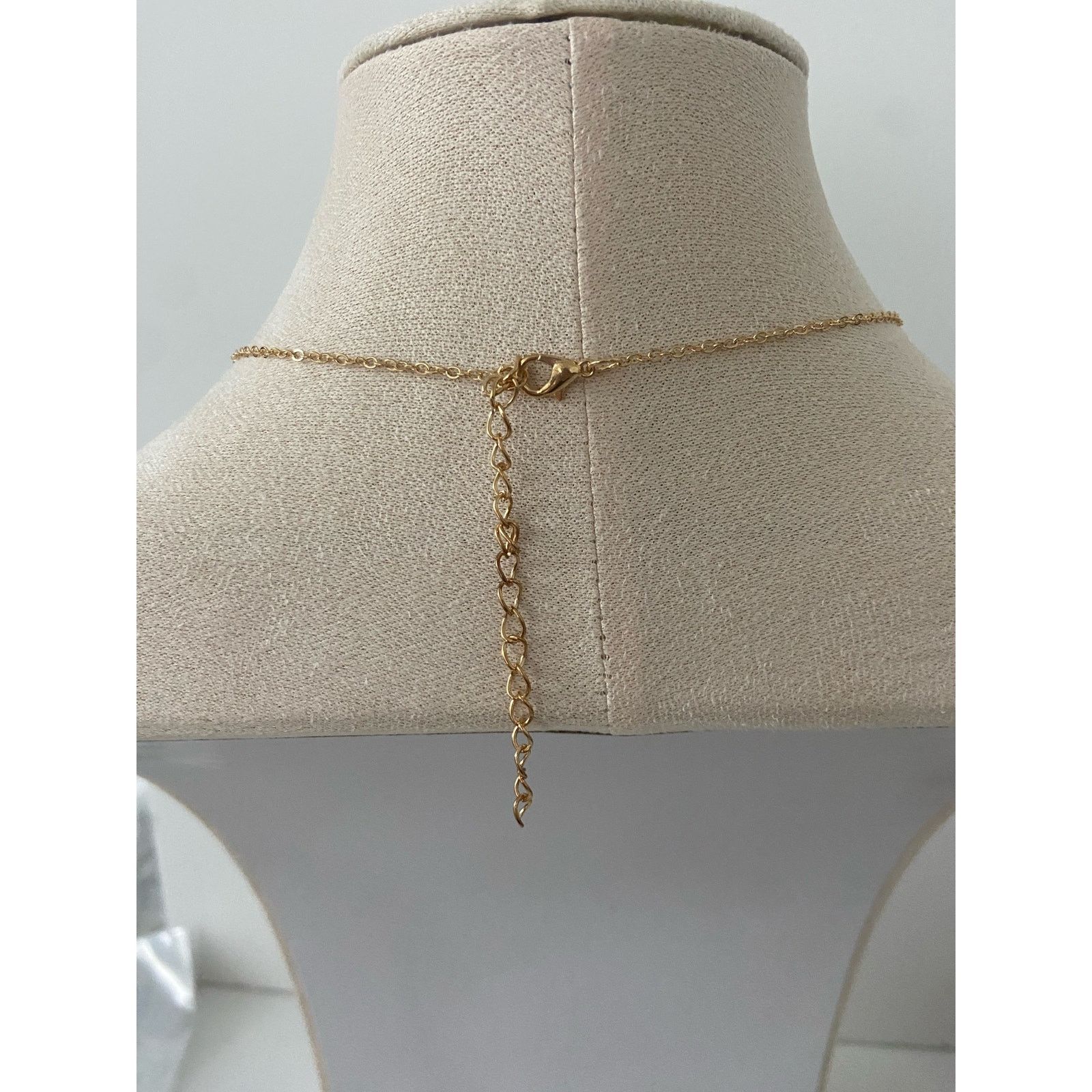 Other Mini delicate rhinestone cross necklace gold tone Size ONE SIZE - 4 Thumbnail