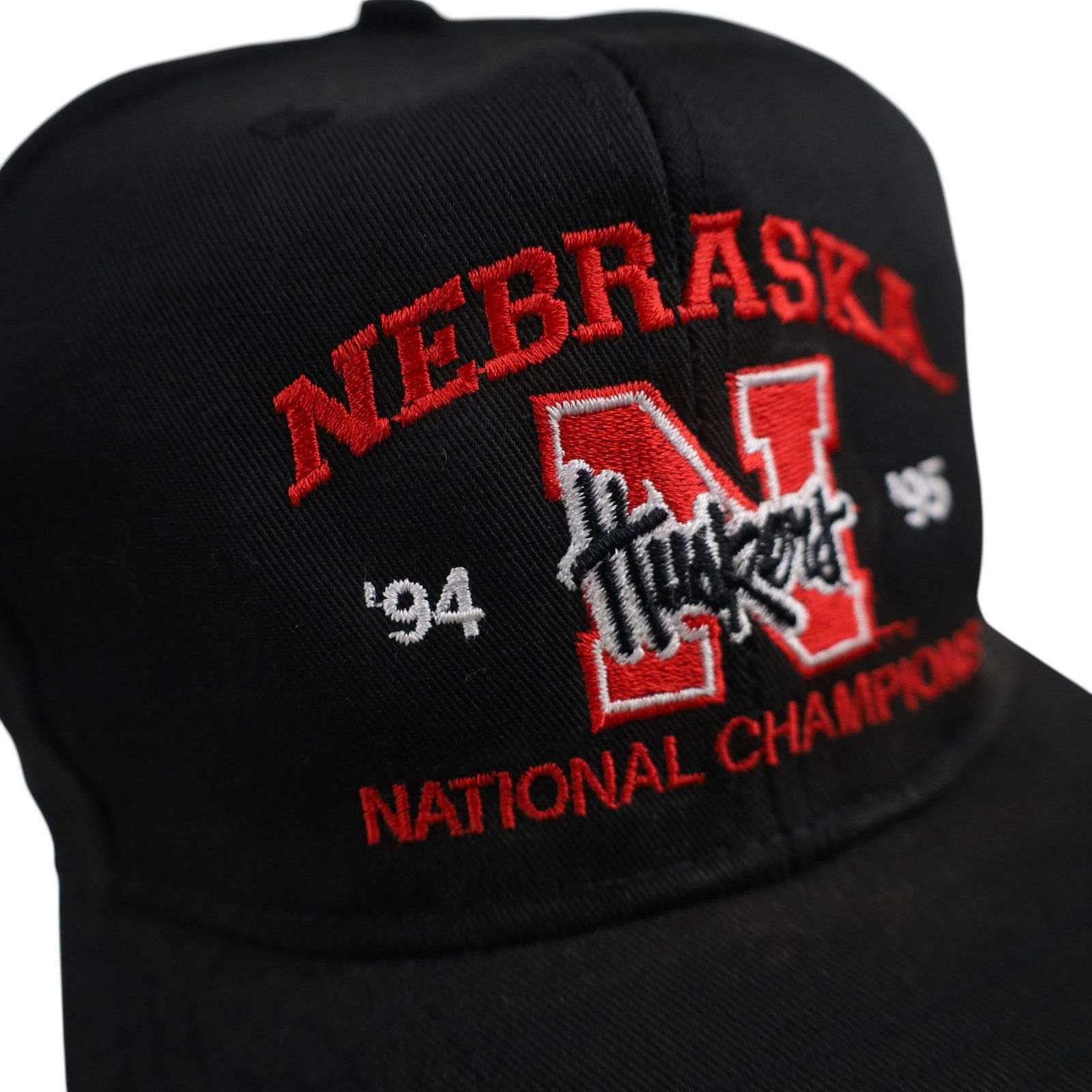 Vintage Vintage 90s Nebraska Huskers National Champions Snapback Hat Size ONE SIZE - 3 Thumbnail