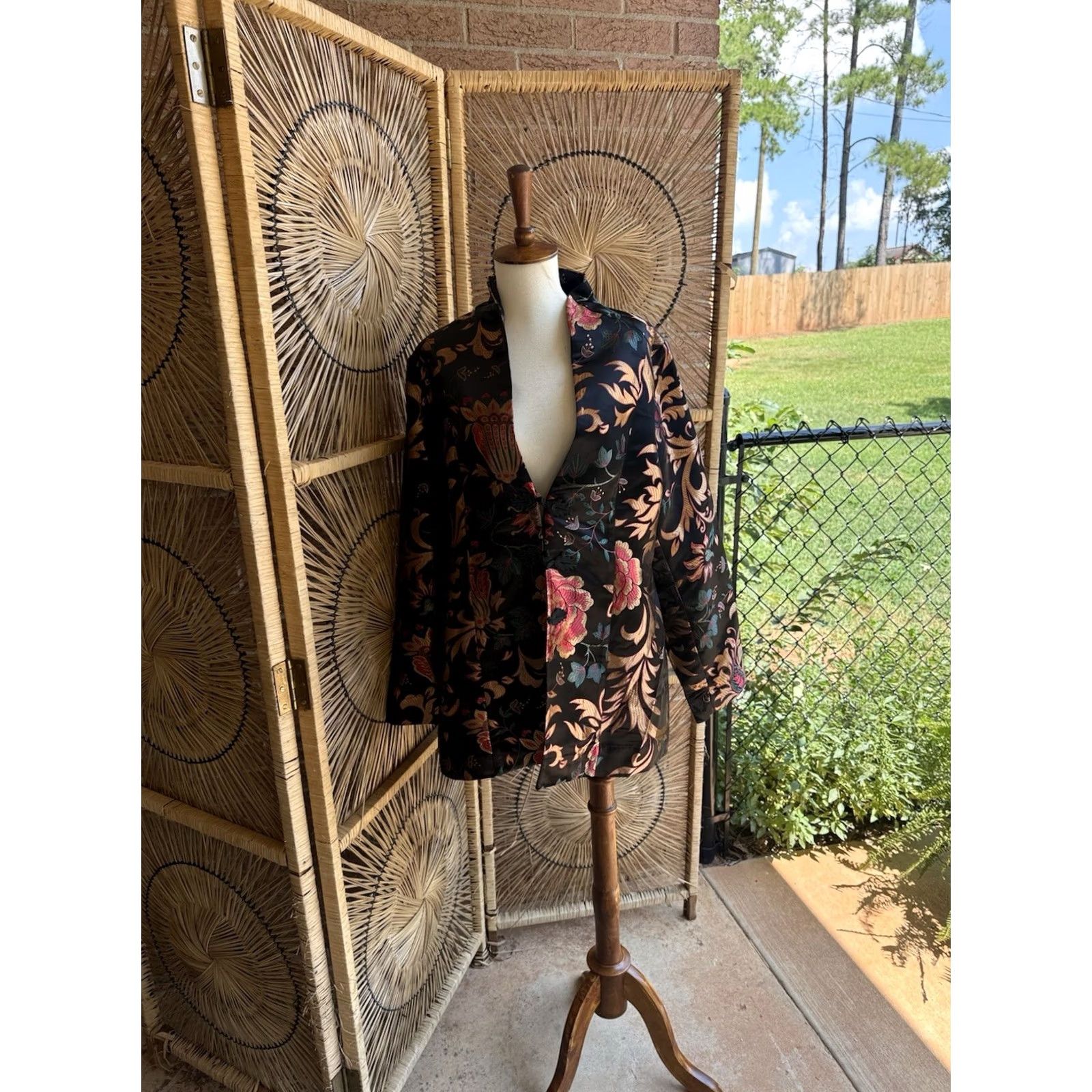 Soft Surroundings SOFT SURROUNDINGS Blazer Kimono Moon Dynasty Jacket Large Women Multicolor Polyester L Regular Size L / US 10 / IT 46 - 4 Thumbnail