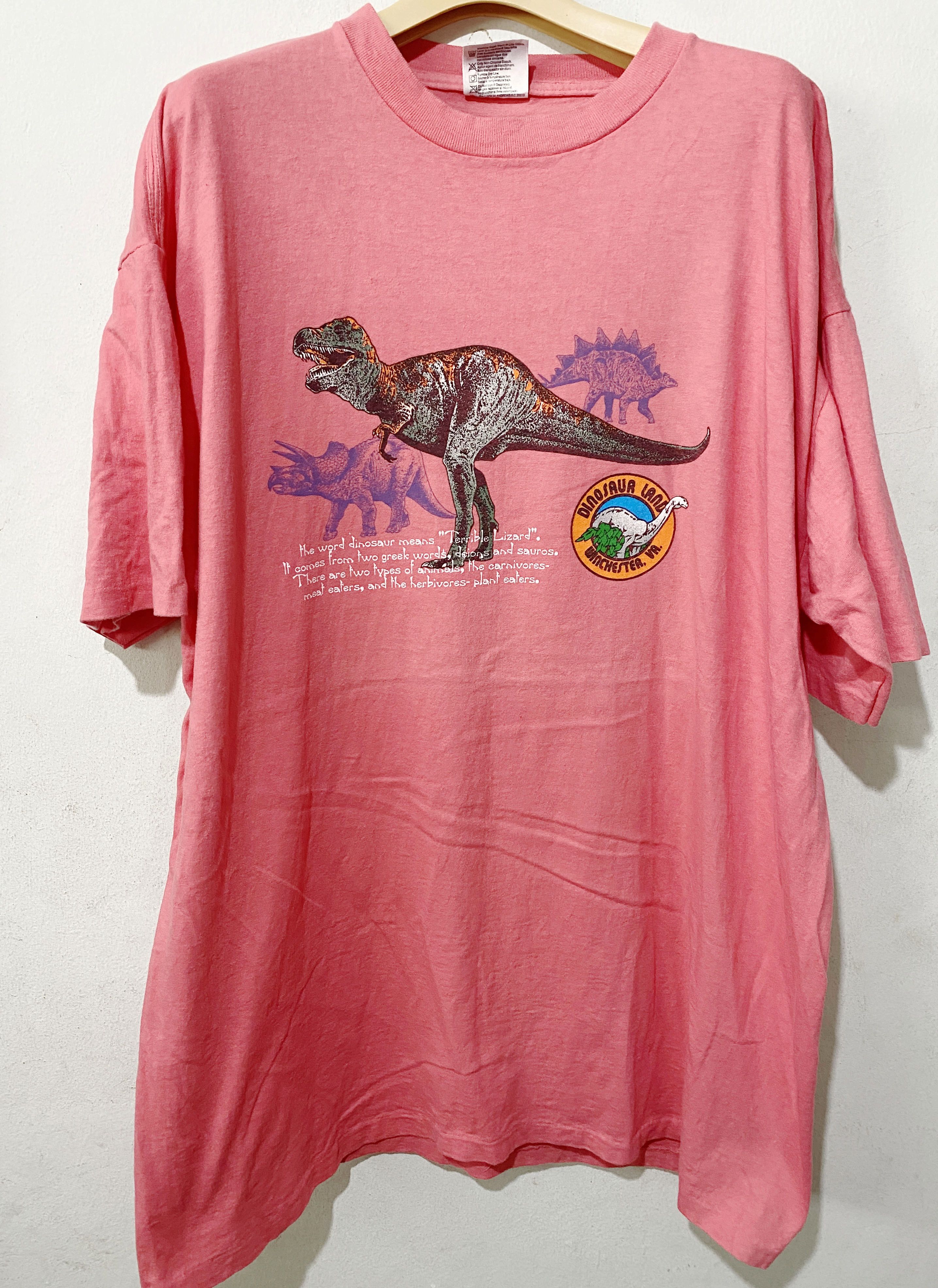 Vintage Vintage 90s Dinosaur Shirt Size US XL / EU 56 / 4 - 1 Thumbnail