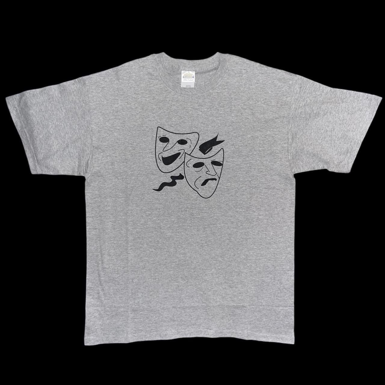Vintage Vintage Comedy & Tragedy Drama Masks Theatre Archive Tee 🎭 Size US L / EU 52-54 / 3 - 2 Thumbnail