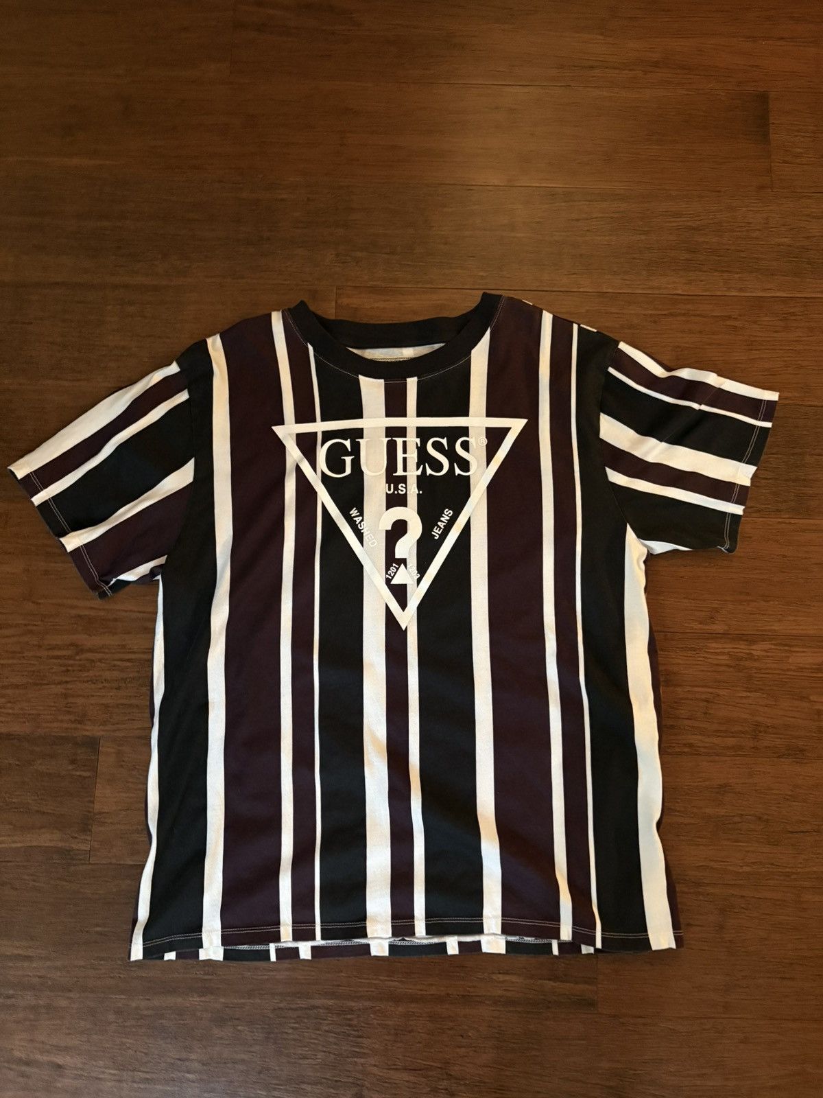 Guess Guess Striped Tee Size US L / EU 52-54 / 3 - 1 Thumbnail