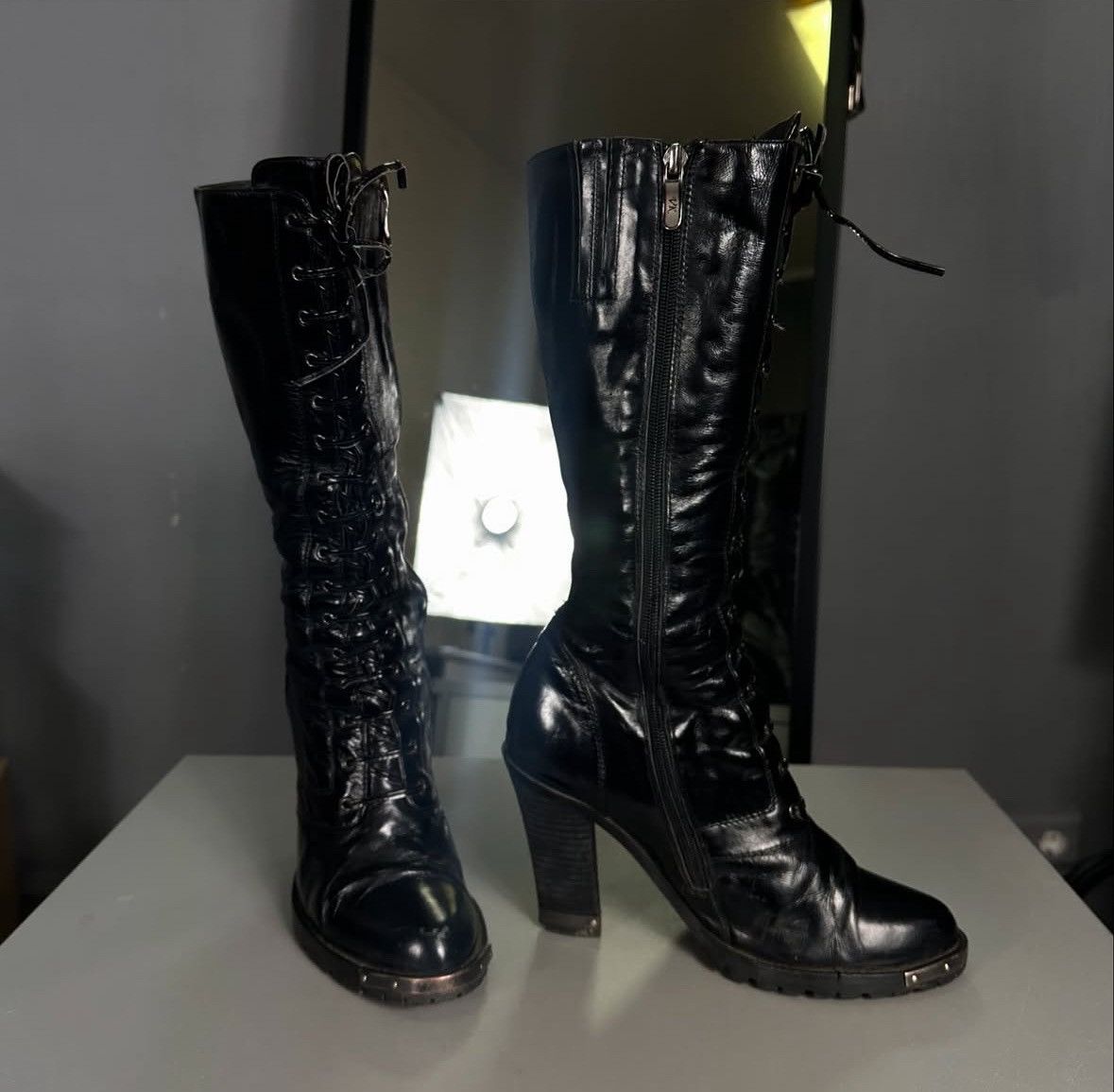 Japanese Brand × Vintage Vintage Lace Up Avant-garde heels Size US 6 / IT 36 - 1 Thumbnail