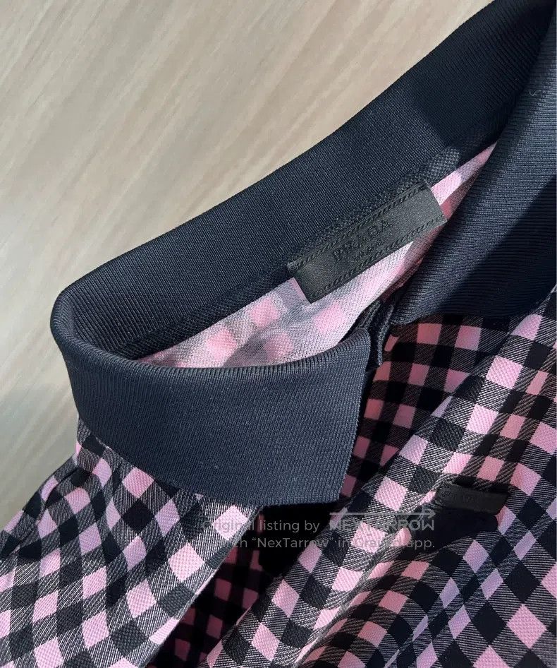 Prada Prada Short-sleeved T-shirt polo shirt Size US XL / EU 56 / 4 - 4 Thumbnail