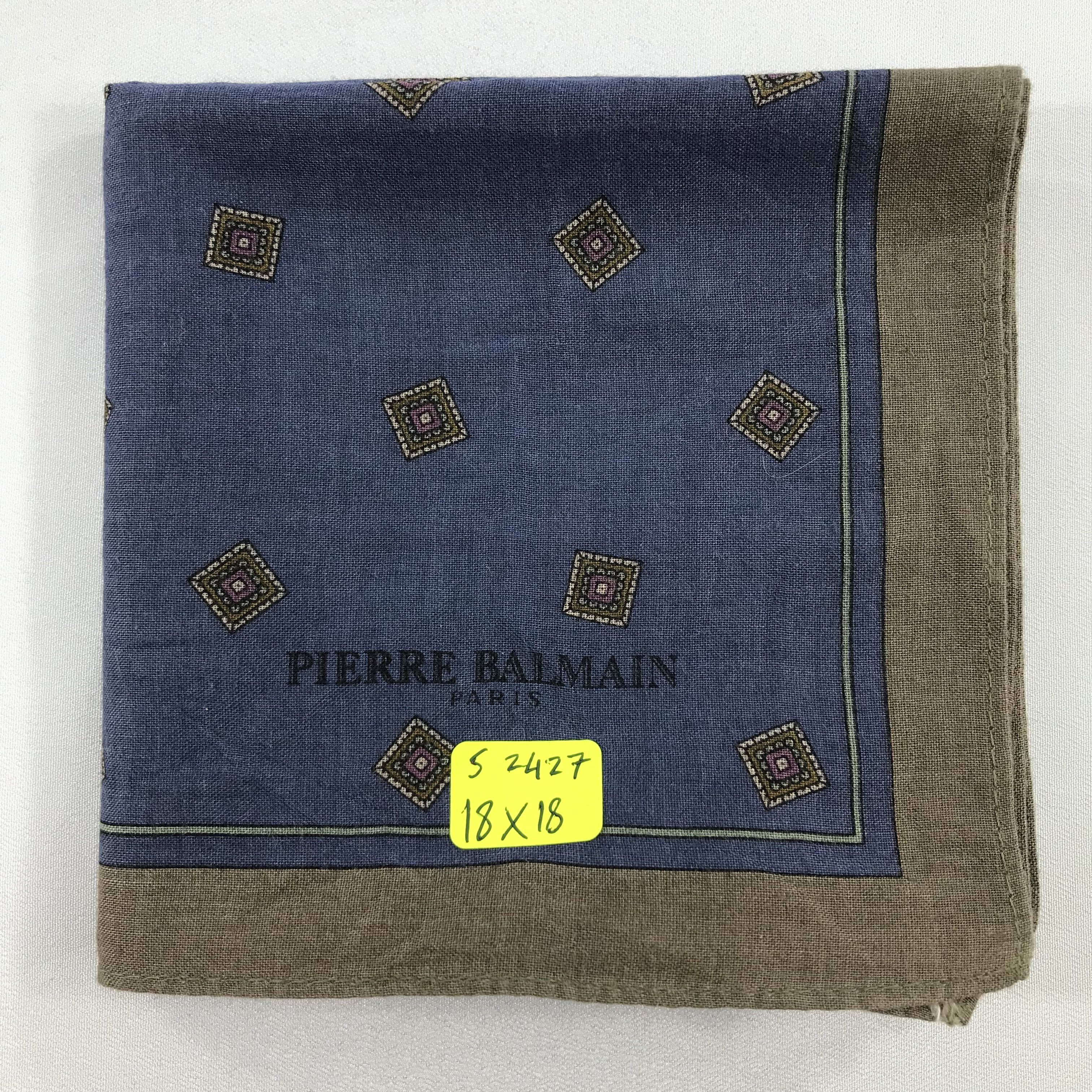 Pierre Balmain × Vintage Pierre Balmain Bandana / Handkerchief / Neckerchief - S2427 Size ONE SIZE - 5 Thumbnail