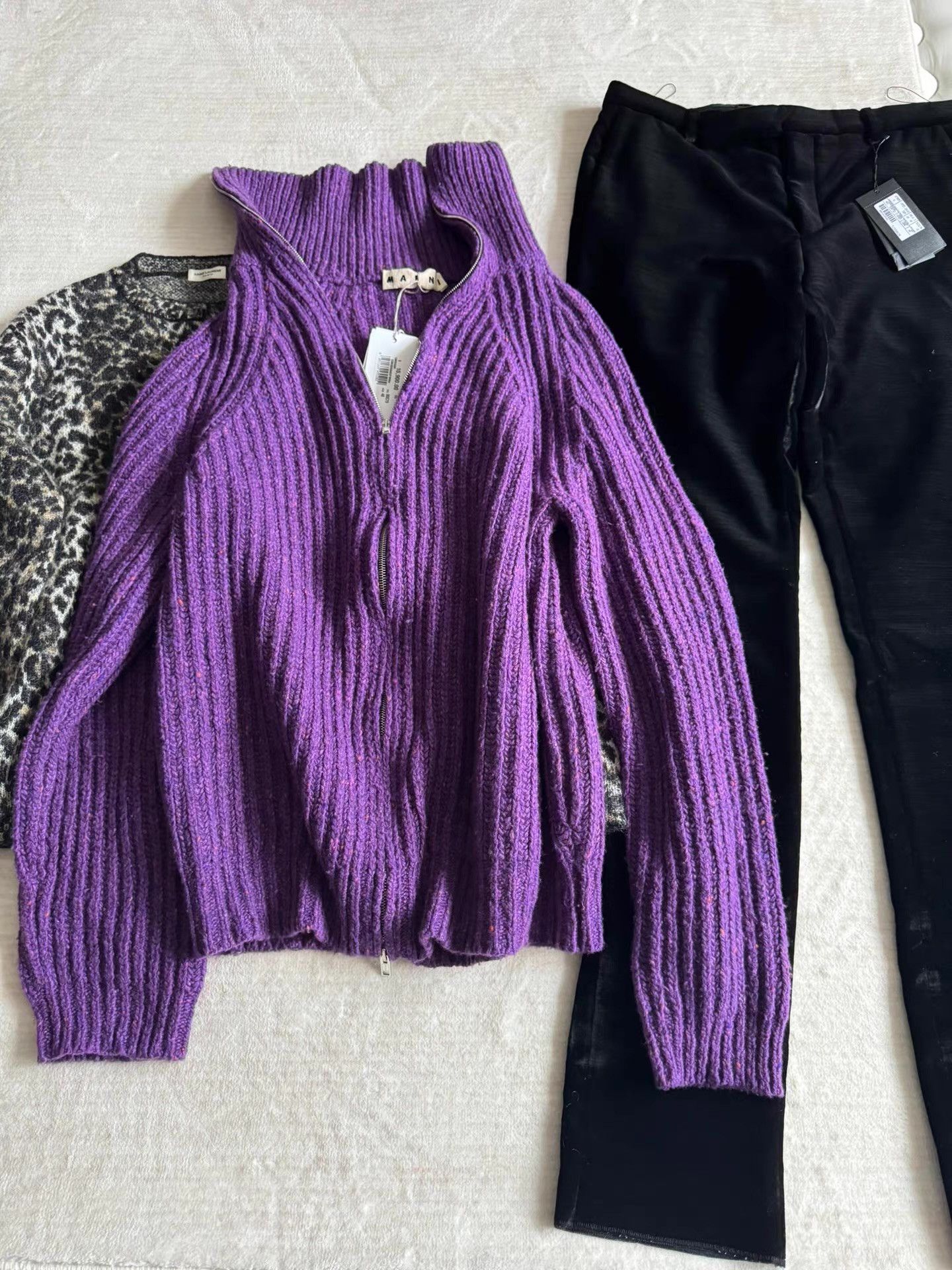 Marni Marni Fall/Winter Thick Wool Cardigan Q23 Size US M / EU 48-50 / 2 - 4 Thumbnail