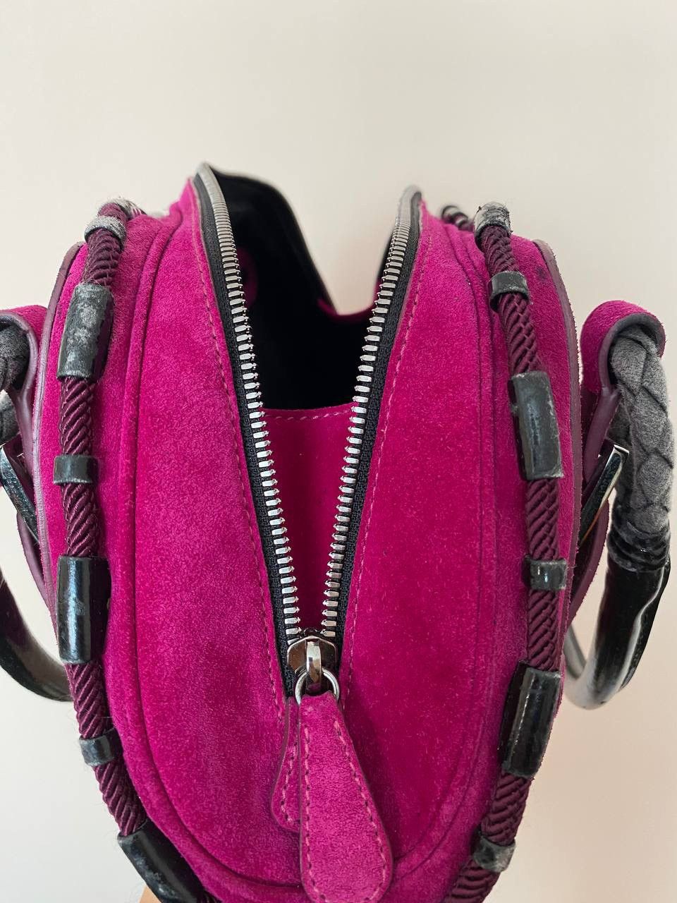 Loewe Loewe Suede Shoulder Bag Pink Size ONE SIZE - 14 Thumbnail