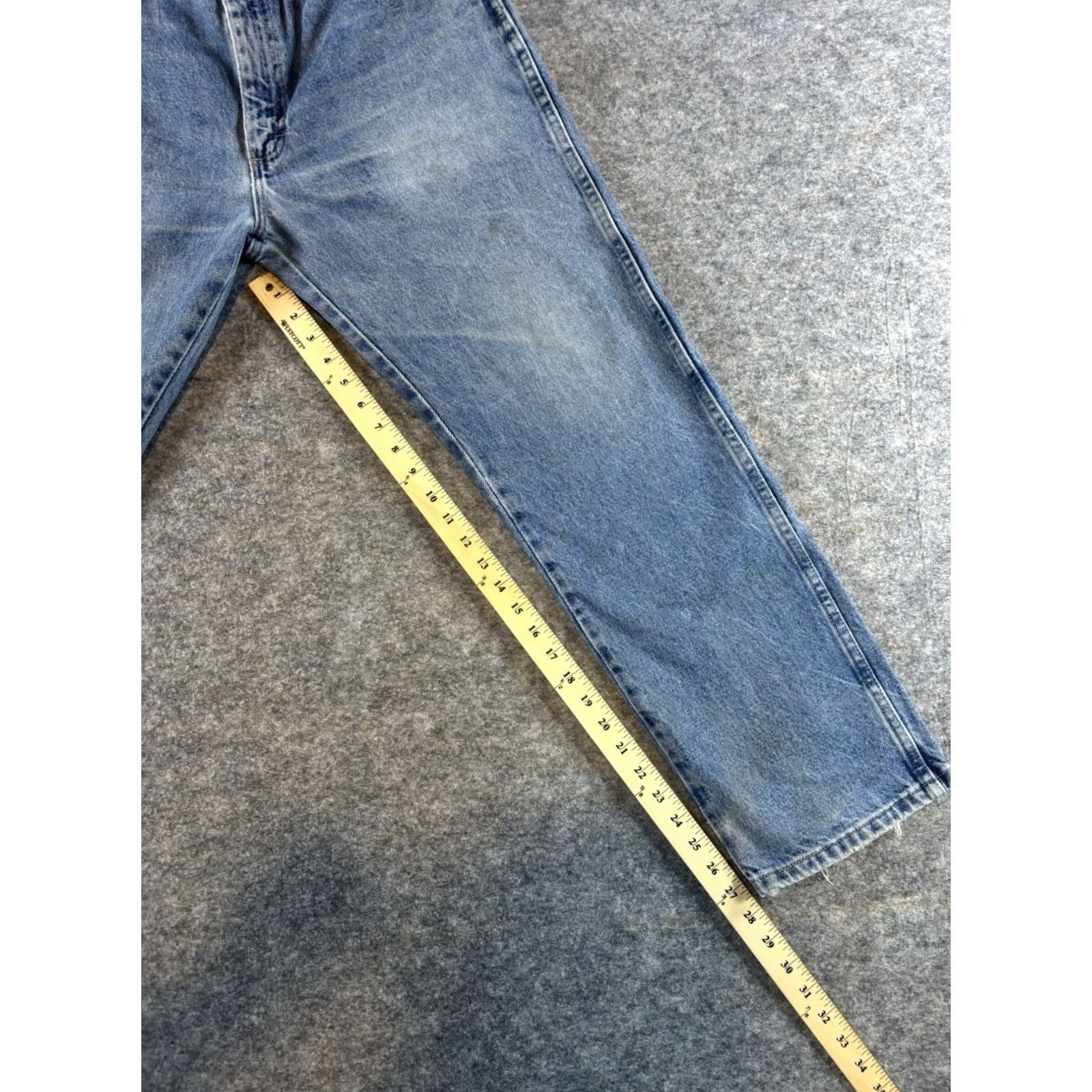 Wrangler Wrangler Jeans Men's 34x29 Light Blue Wash Regular Fit Denim 5-Pocket Cowboy Wrangler 13MWZ Blue Cotton Jeans Mens Regular Straight Washable Size US 34 / EU 50 - 6 Thumbnail