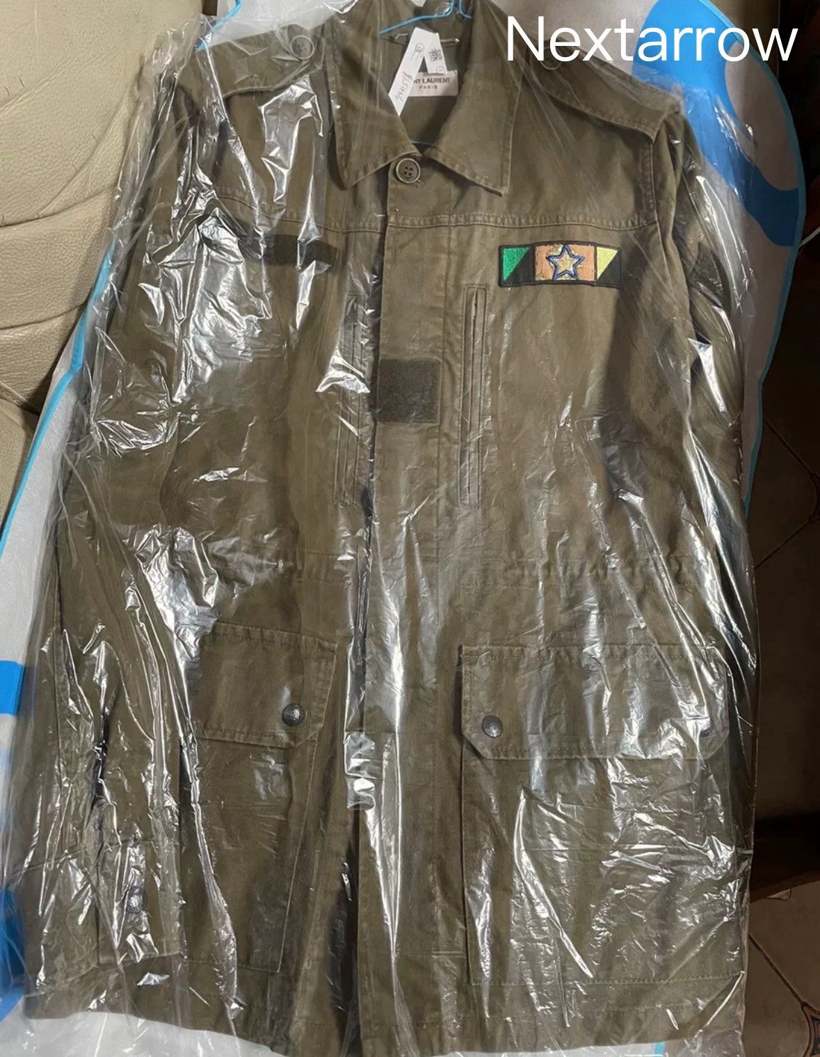 Saint Laurent Paris × Yves Saint Laurent Saint Laurent Military Green Diamond Jacket2412-Nextarrow Size US S / EU 44-46 / 1 - 1 Thumbnail