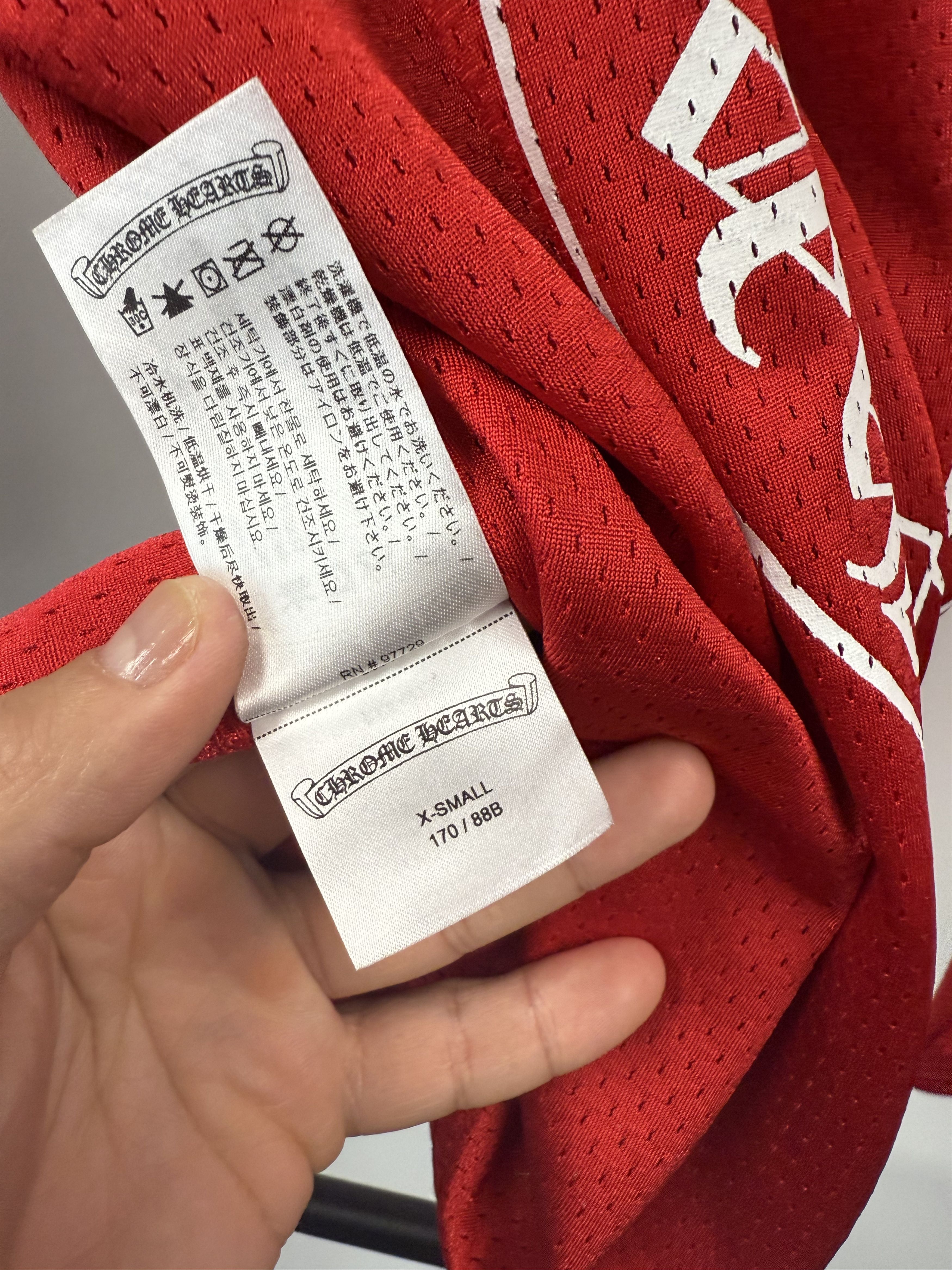 Chrome Hearts Chrome Hearts x Matty Boy "Form" Mesh LS Jersey Red - XS Size US XS / EU 42 / 0 - 8 Thumbnail