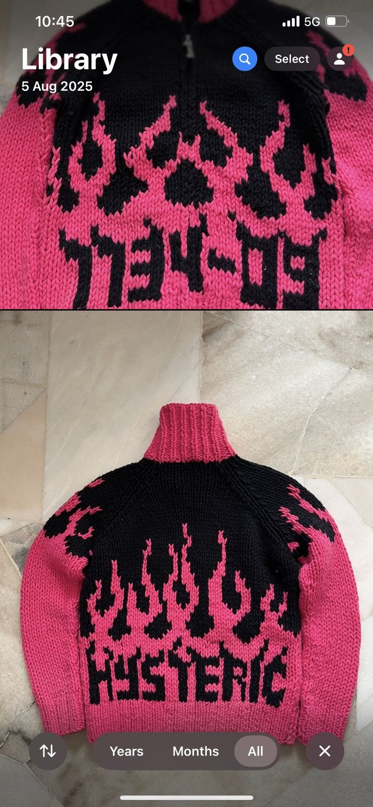 Hysteric Glamour Hysteric Glamour Flame 'Go Hell Hysteric' Knitwear Size US XS / EU 42 / 0 - 1 Thumbnail