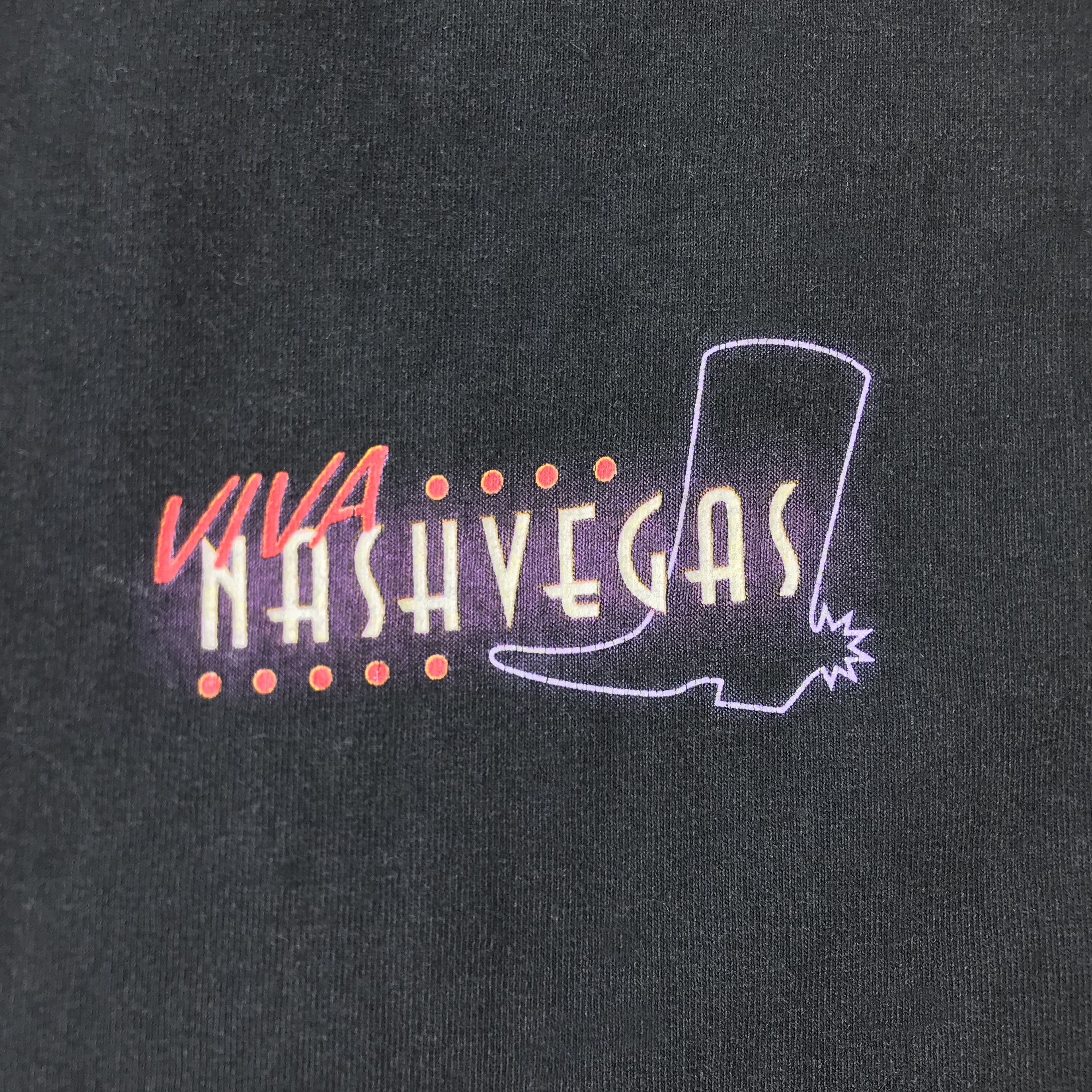 Vintage Vintage 1999 NASHVEGAS t shirt 90s Rock South Tennessee / XL Size US XL / EU 56 / 4 - 4 Thumbnail