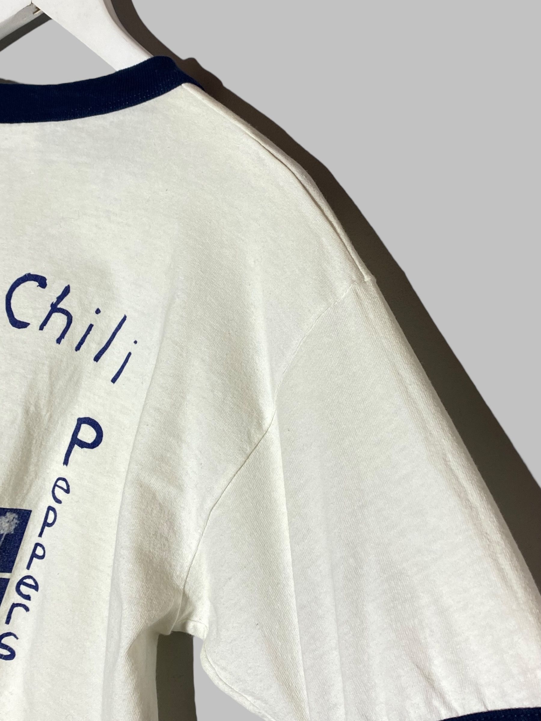 Band Tees Vintage RHCP Red Hot Chilli Peppers Band Promo Ringer Shirt Size US M / EU 48-50 / 2 - 14 Thumbnail