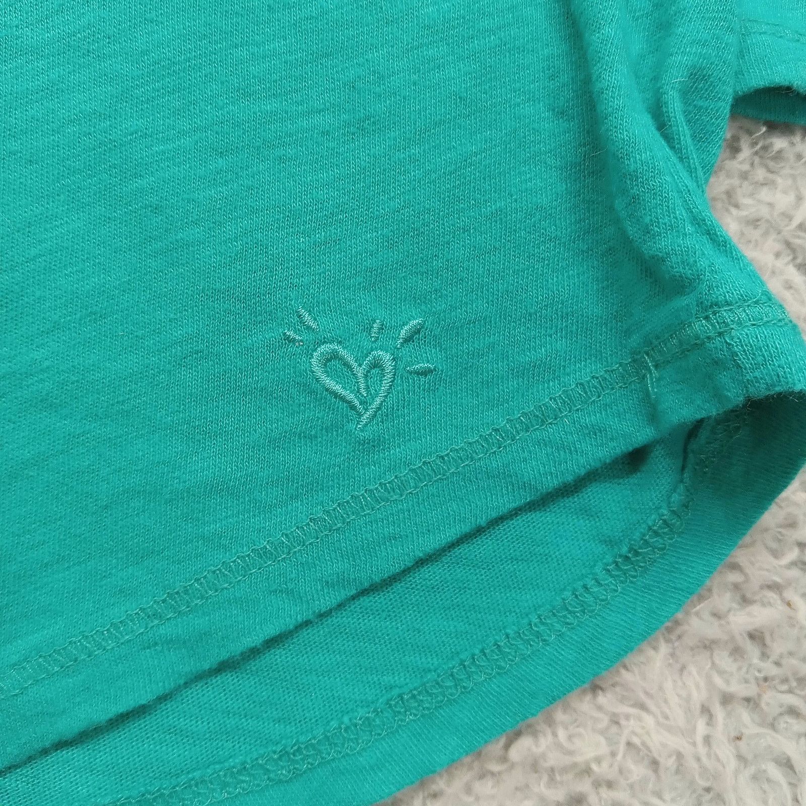 & Other Stories Justice Top Girls 16 Long Sleeve Tee Cotton Blend Green Size XXL / US 16-18 / IT 52-54 - 4 Thumbnail