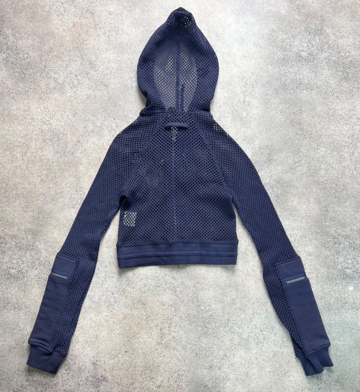 Jean Paul Gaultier Jean Paul Gaultier vintage mesh cropped hoodie Size S / US 4 / IT 40 - 6 Thumbnail