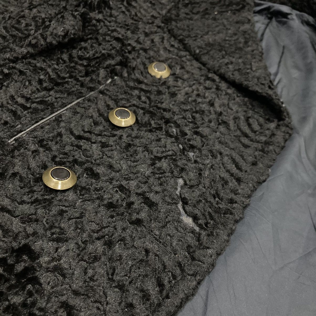 Jean Paul Gaultier DISTRESSED JEAN PAUL GAULTIER FEMME FAUX FUR JACKET Size S / US 4 / IT 40 - 6 Thumbnail