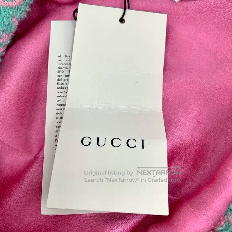 Gucci Gucci Green logo jacquard full-print cotton round-neck sin Size XS / US 0-2 / IT 36-38 - 8 Thumbnail