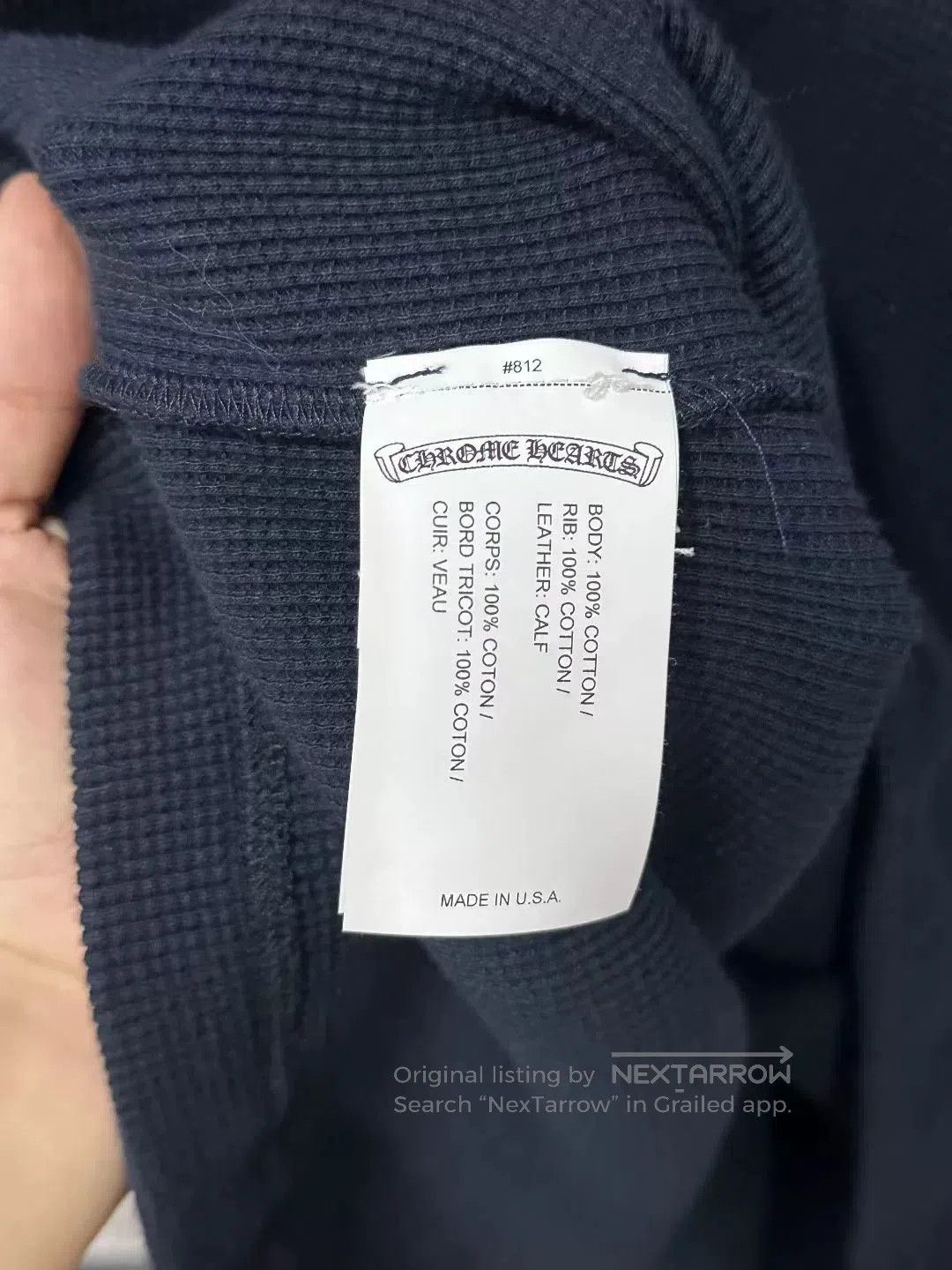 Chrome Hearts chrome hearts long sleeve waffle shirt. Size US S / EU 44-46 / 1 - 8 Thumbnail