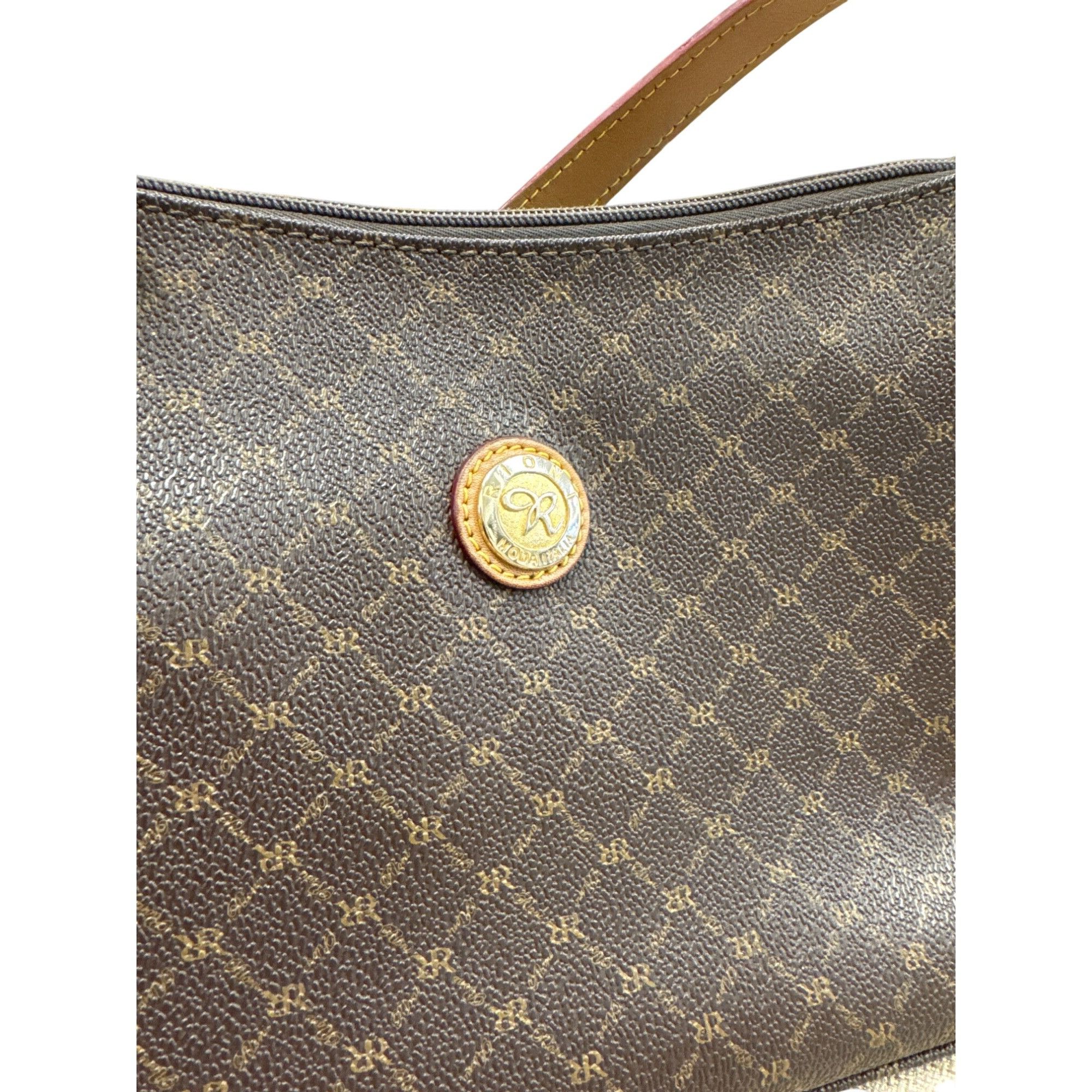 Designer Rioni Womens Brown Leather Clutch Handbag 7"x12" SKU 7332 Size ONE SIZE - 18 Thumbnail