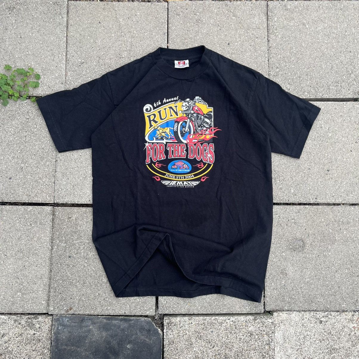 Other Heavy Cotton 2004 Run For The Dogs Black Short Sleeve Tee Size US M / EU 48-50 / 2 - 1 Thumbnail