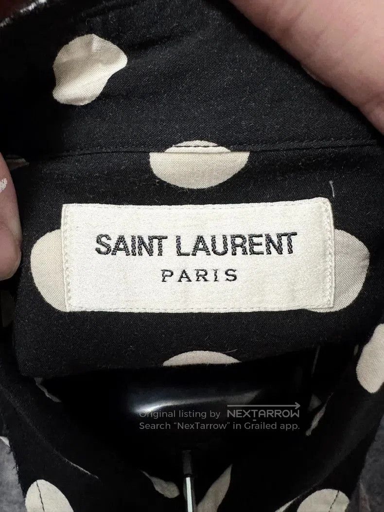 Saint Laurent Paris Saint Laurent Polka Dot Fringe Shirt. Size US XL / EU 56 / 4 - 7 Thumbnail