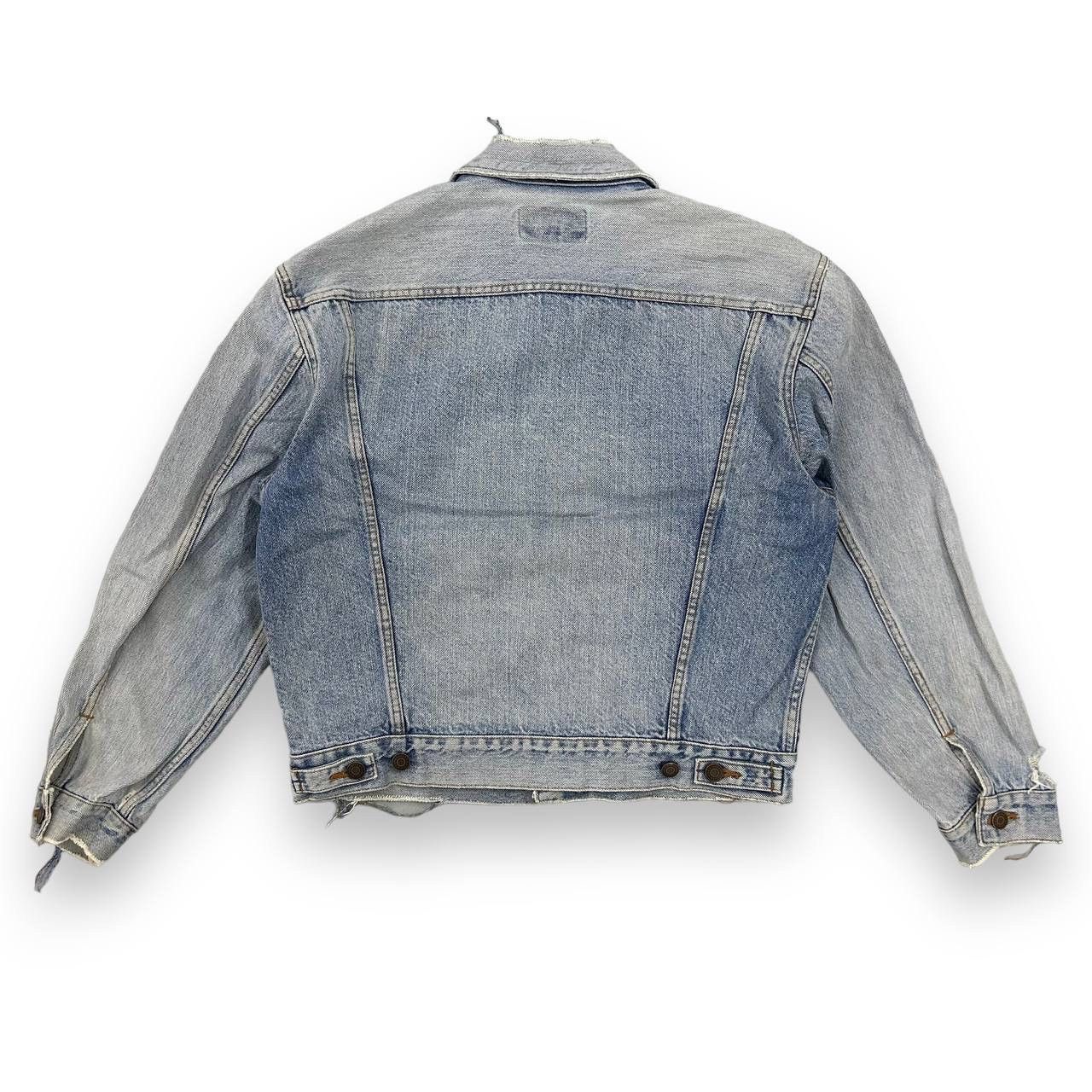 Vintage × Wrangler DaBomb🔥 Vintage Distressed Wrangler Denim Jacket Size US L / EU 52-54 / 3 - 6 Thumbnail
