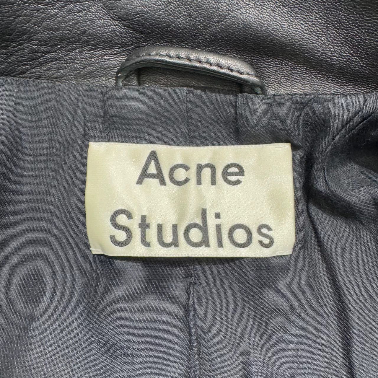 Acne Studios black leather biker jacket by Acne Studios. Size US XS / EU 42 / 0 - 3 Thumbnail