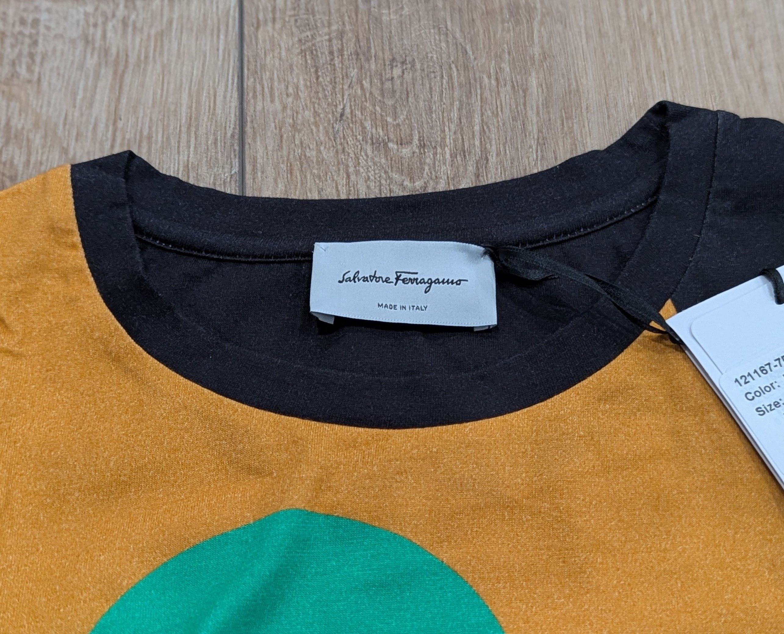 Salvatore Ferragamo Salvatore Ferragamo Graphic T-Shirt Green Multi Medium Size US M / EU 48-50 / 2 - 3 Thumbnail