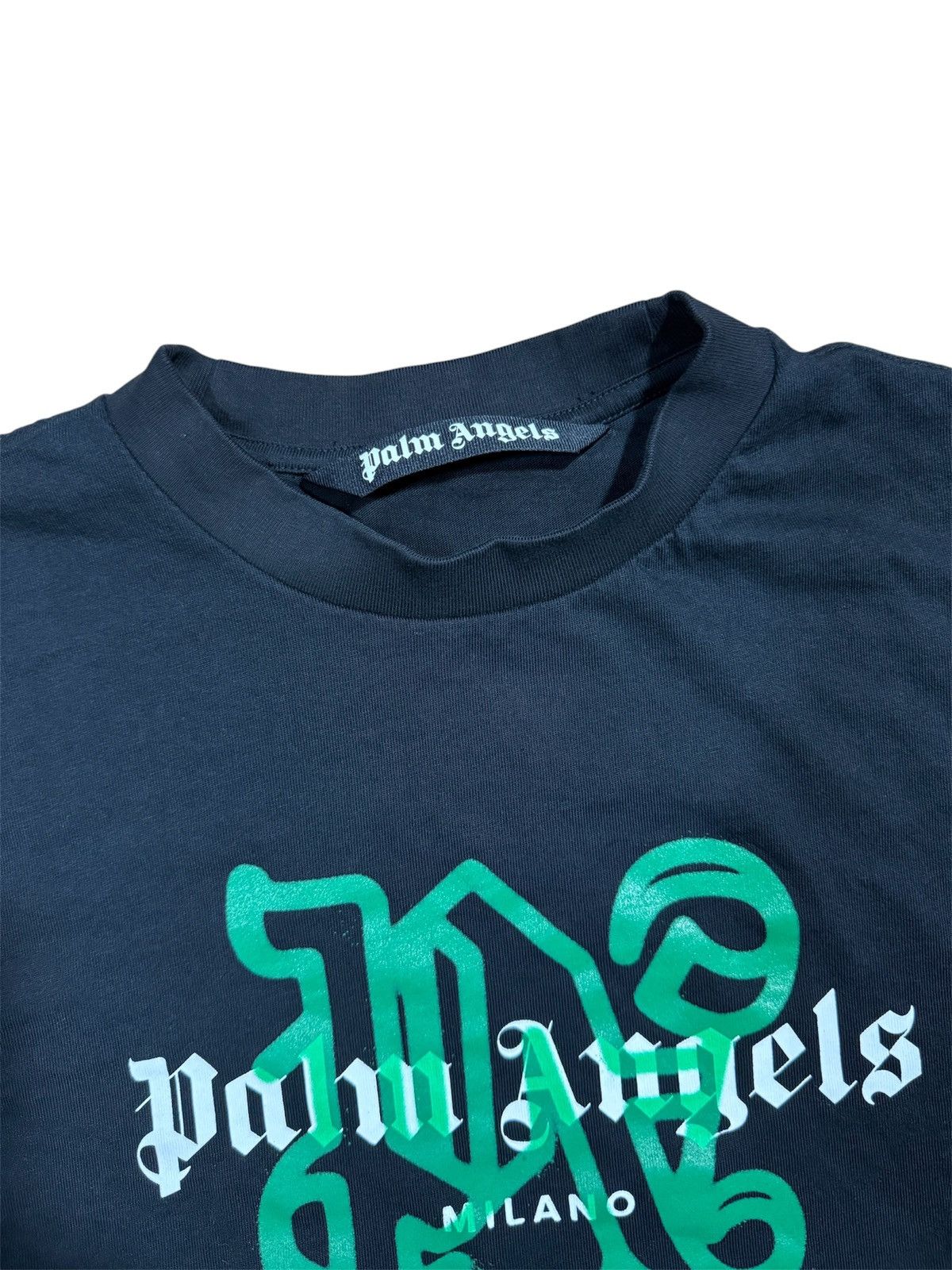 Designer Palm Angels Milano Monogram Spray City T-Shirt XL Size US XL / EU 56 / 4 - 3 Thumbnail