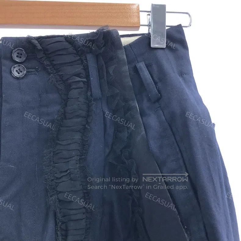 Comme des Garcons Comme Des Garcons size XS Navy Blue Wool Chiffon Pleated W Size 23" - 4 Thumbnail
