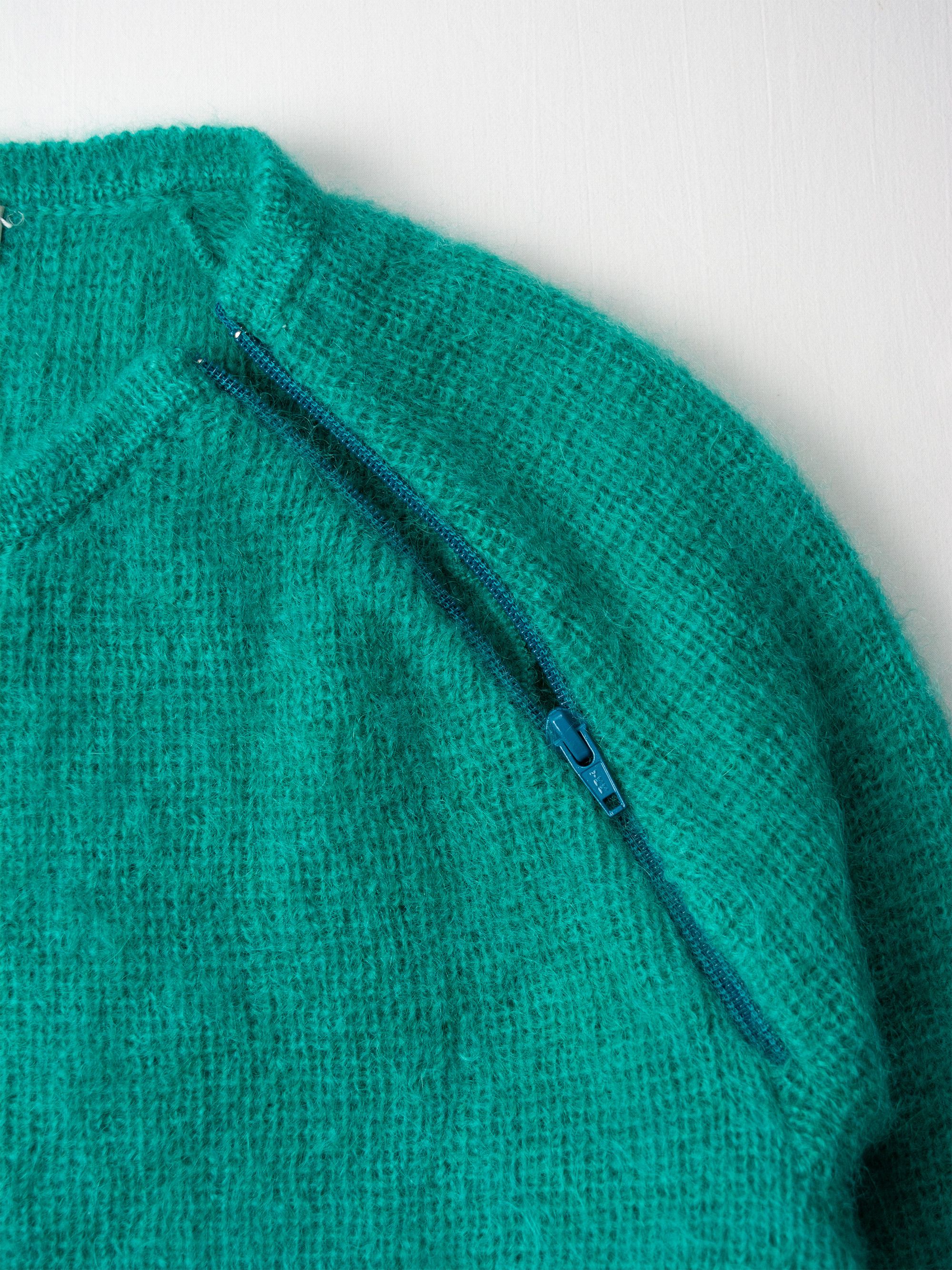 Gosha Rubchinskiy S/S 2013 - cropped mohair shoulder zip sweater Size US M / EU 48-50 / 2 - 3 Thumbnail