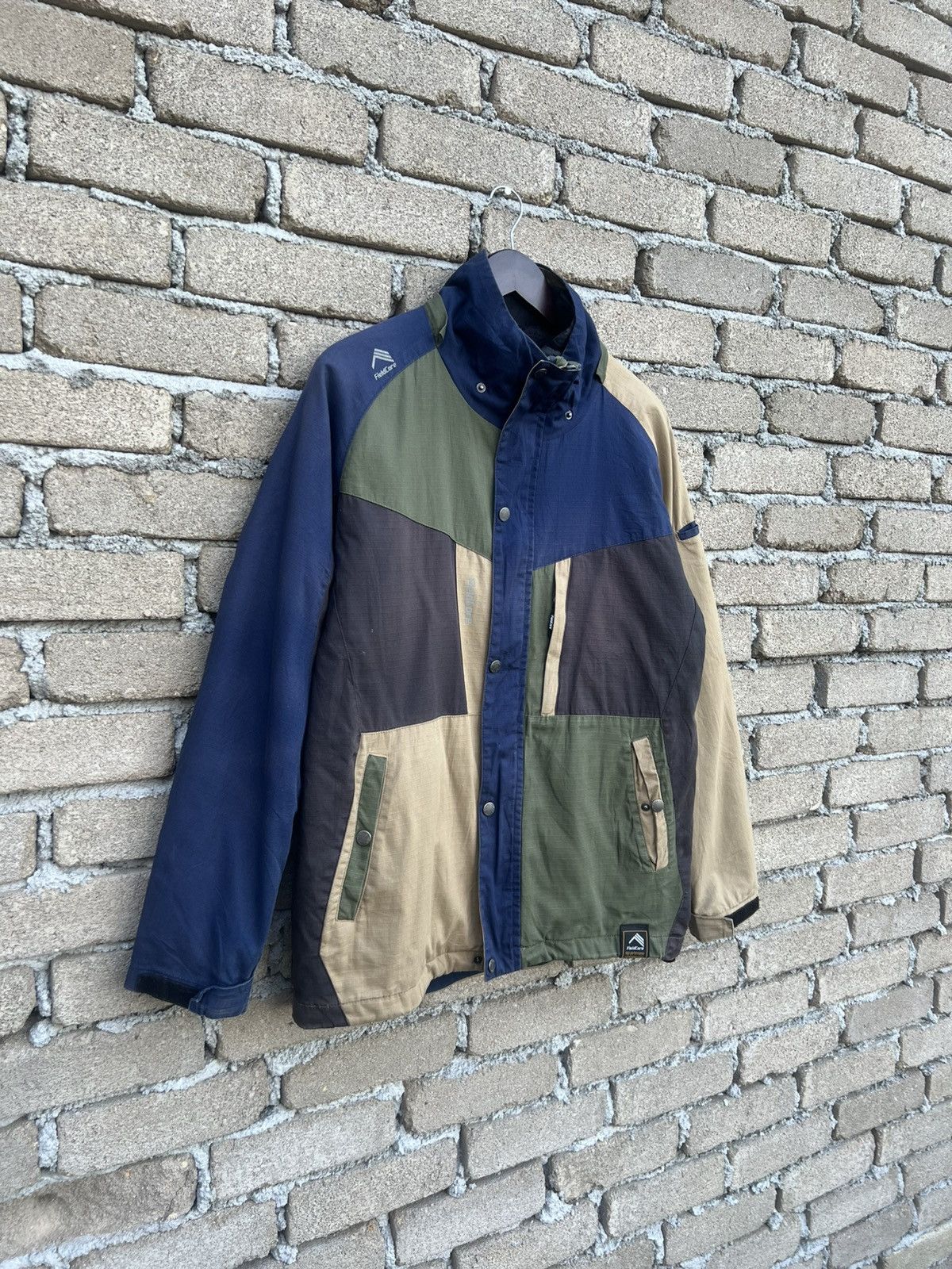 Japanese Brand Fieldcore Water Repellent Windproof Colour Block Jacket Size US L / EU 52-54 / 3 - 3 Thumbnail