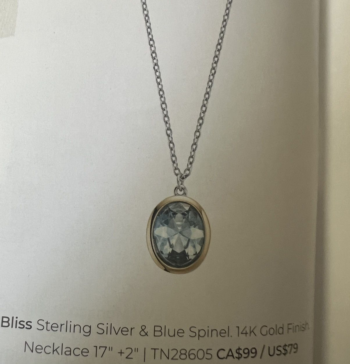 Other Tocara Sterling Necklace with blue spinel and 14K finish NEW Size ONE SIZE - 7 Thumbnail