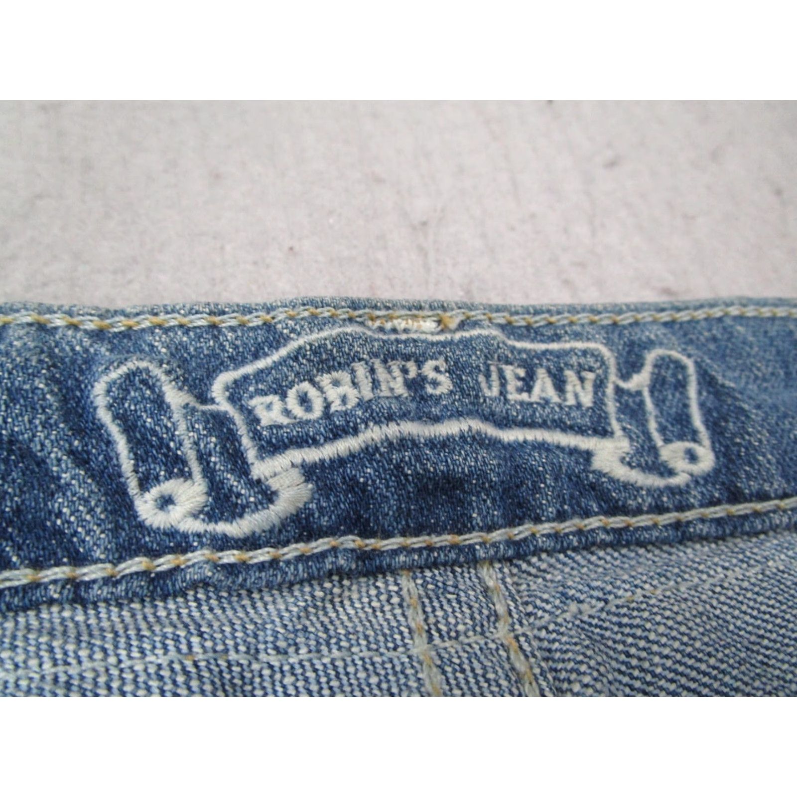 Miss Me Robins Jeans Women 27 Blue Slim Low Rise Denim Rock & Roll Made in USA Jeans 27x32 Size 27" / US 4 / IT 40 - 3 Thumbnail