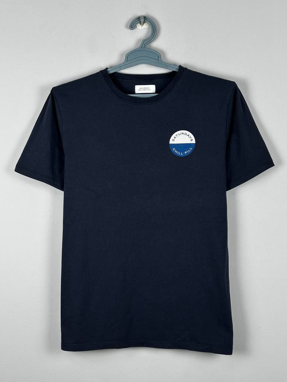Saturdays NYC Saturdays New York City Navy Casual Logo T Shirt Size US S / EU 44-46 / 1 - 1 Thumbnail