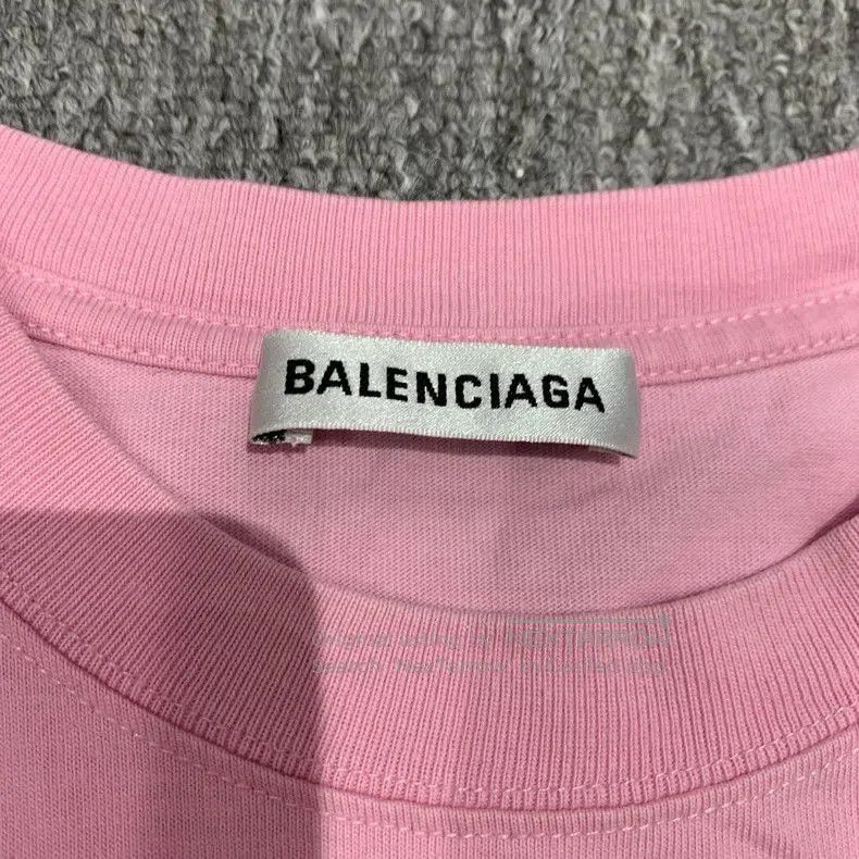 Balenciaga Balenciaga Pink Embroidered Logo T-shirt. Size US S / EU 44-46 / 1 - 3 Thumbnail