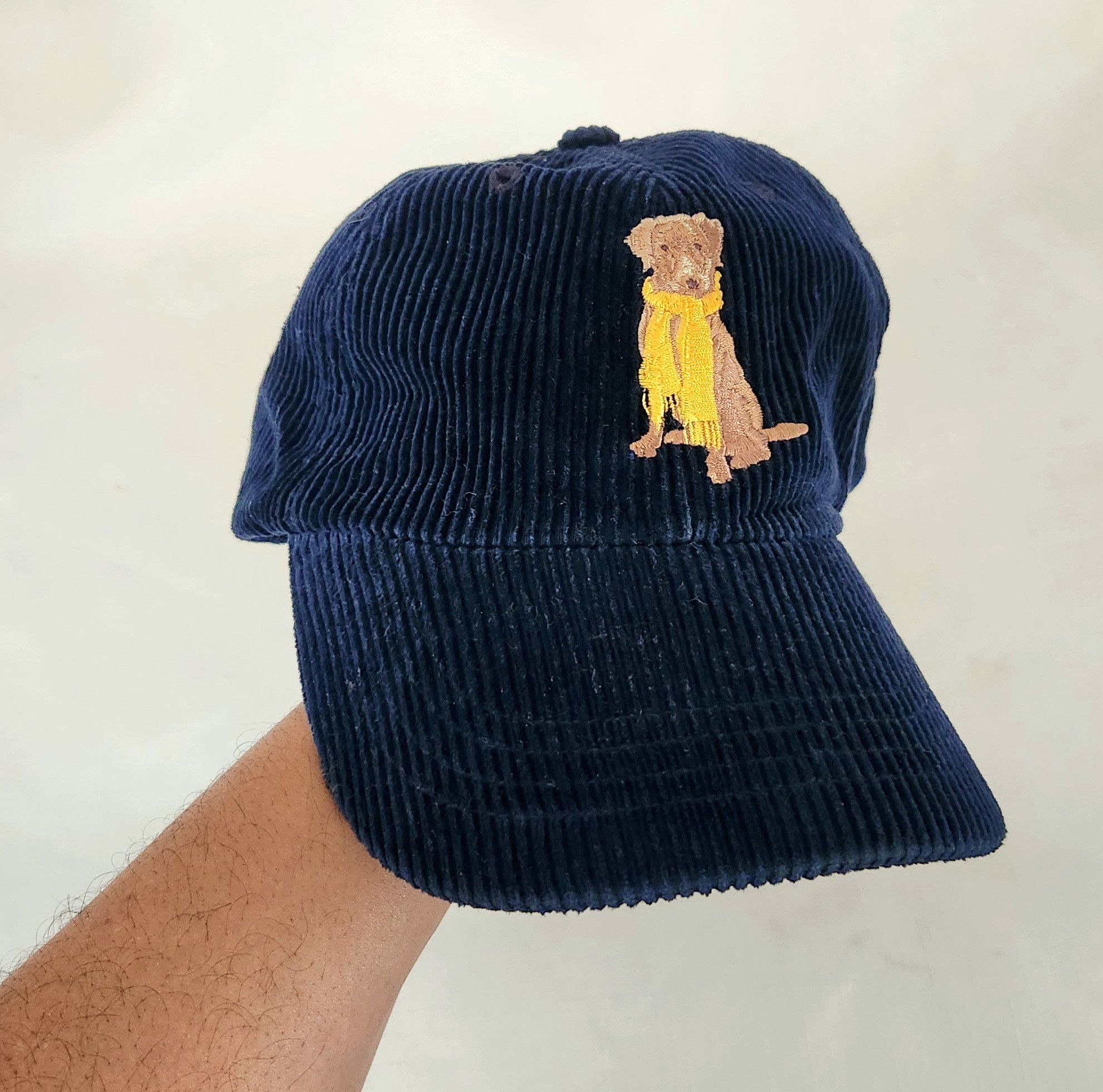 Cremieux × Designer Cremieux Lab Dog Embroidery One Size Blue Corduroy Size ONE SIZE - 5 Thumbnail
