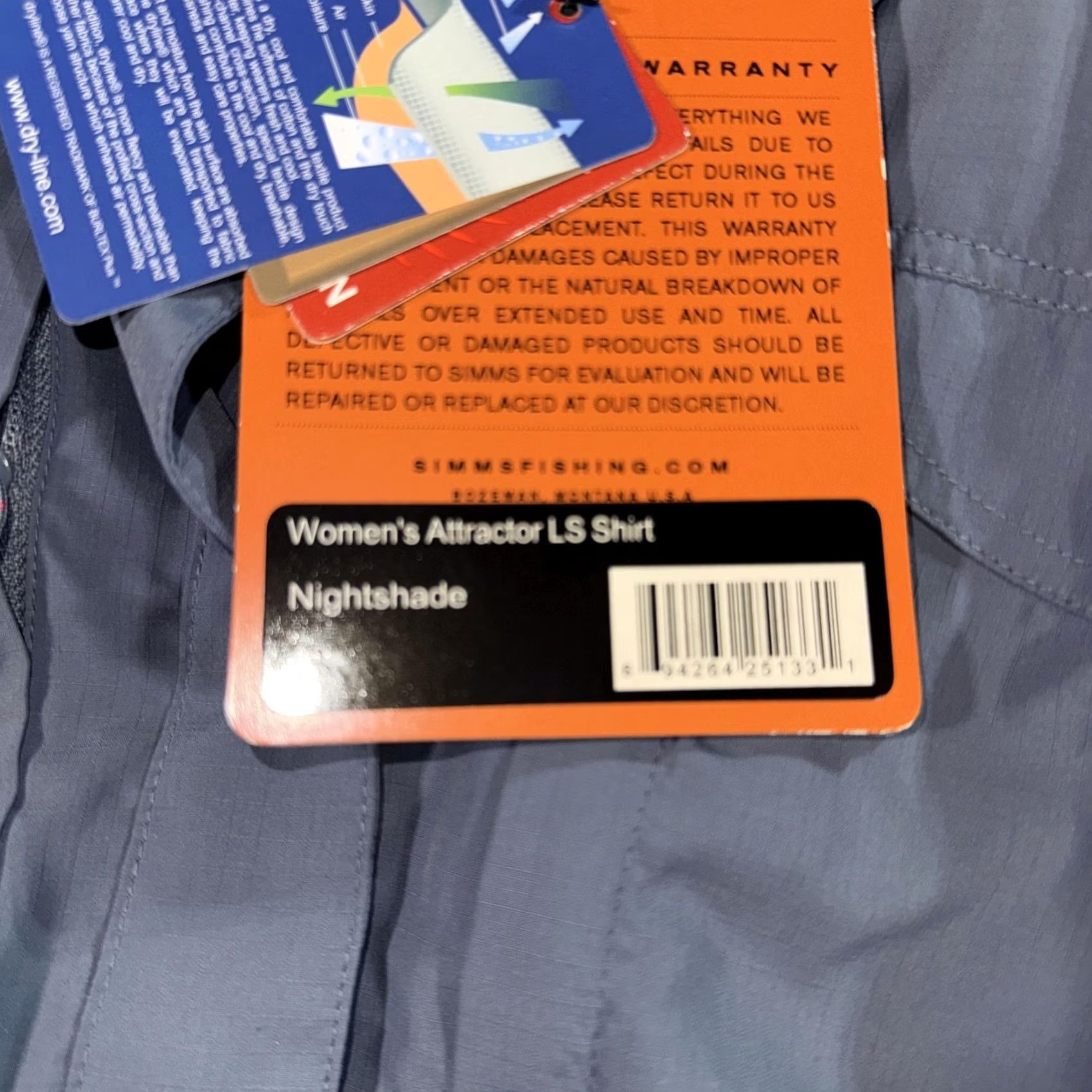 Vintage Simms Shirt Womens Small Blue Nightshade Attractor LS Long Sleeve Guide Fishing Size S / US 4 / IT 40 - 4 Thumbnail