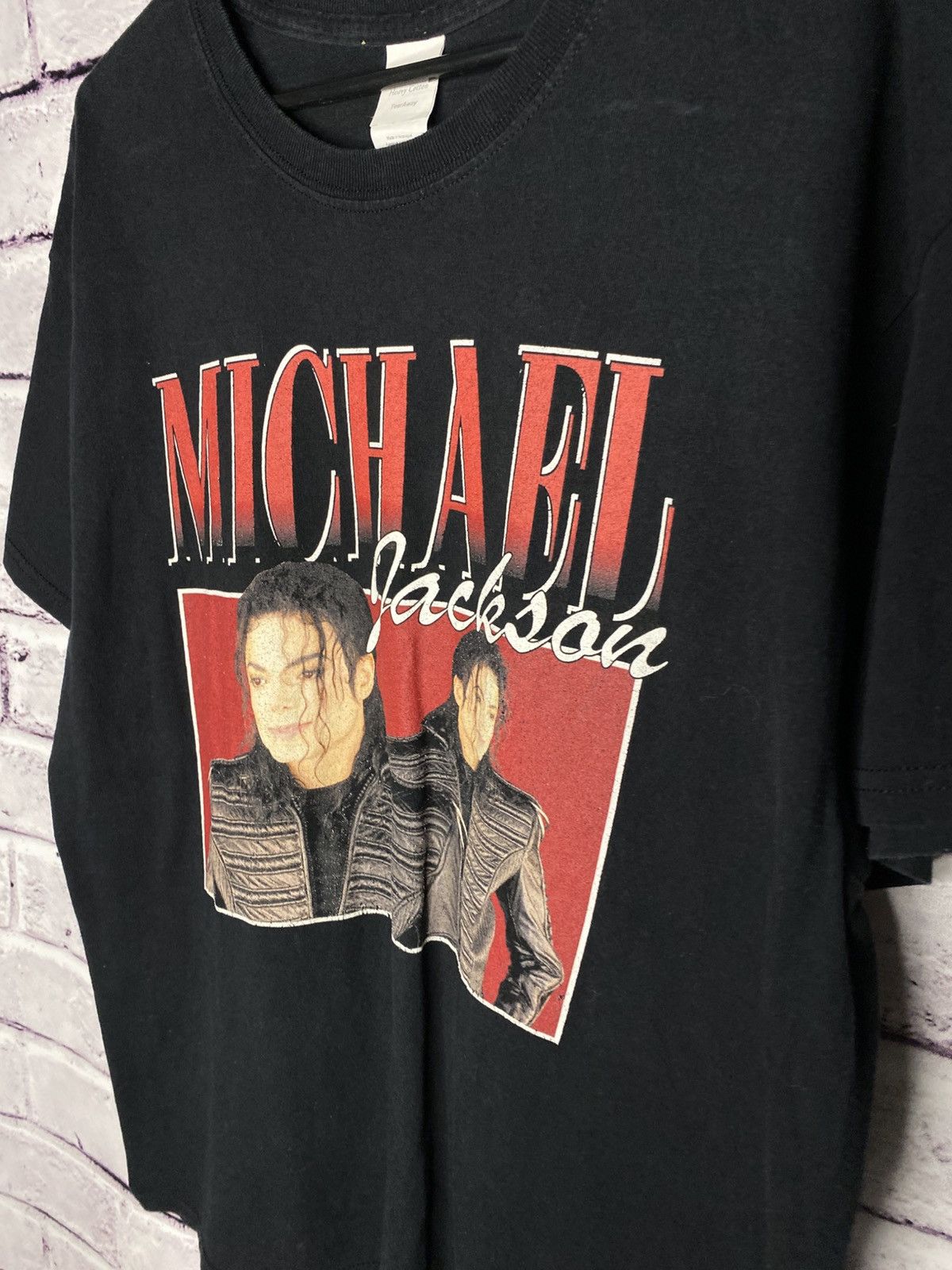 Michael Jackson Men's Vintage T-Shirt Michael Jackson Big Logo Y2K Tee Size US L / EU 52-54 / 3 - 8 Thumbnail