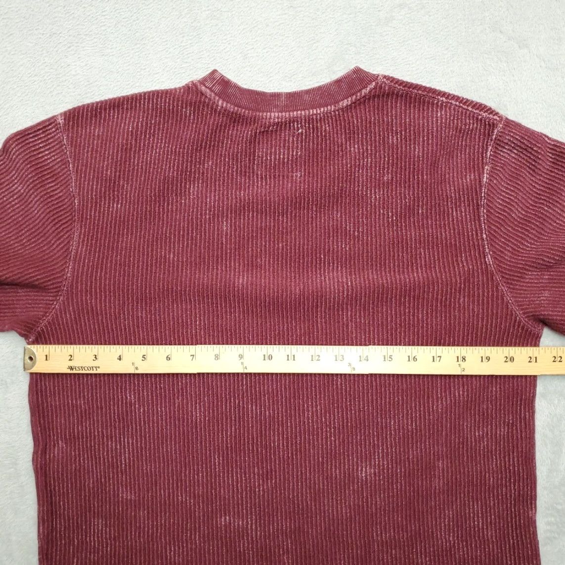 Vintage VINTAGE Orcas Island Sweatshirt Mens M Faded Maroon Nature Outdoors Ribbed Crewneck Size US M / EU 48-50 / 2 - 5 Thumbnail