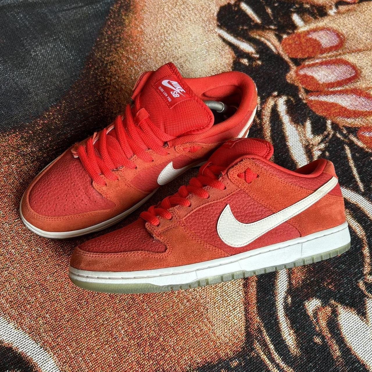 image of Nike Sb Dunk Low ‘Challenger’ Shoes in Red, Men's (Size 10)
