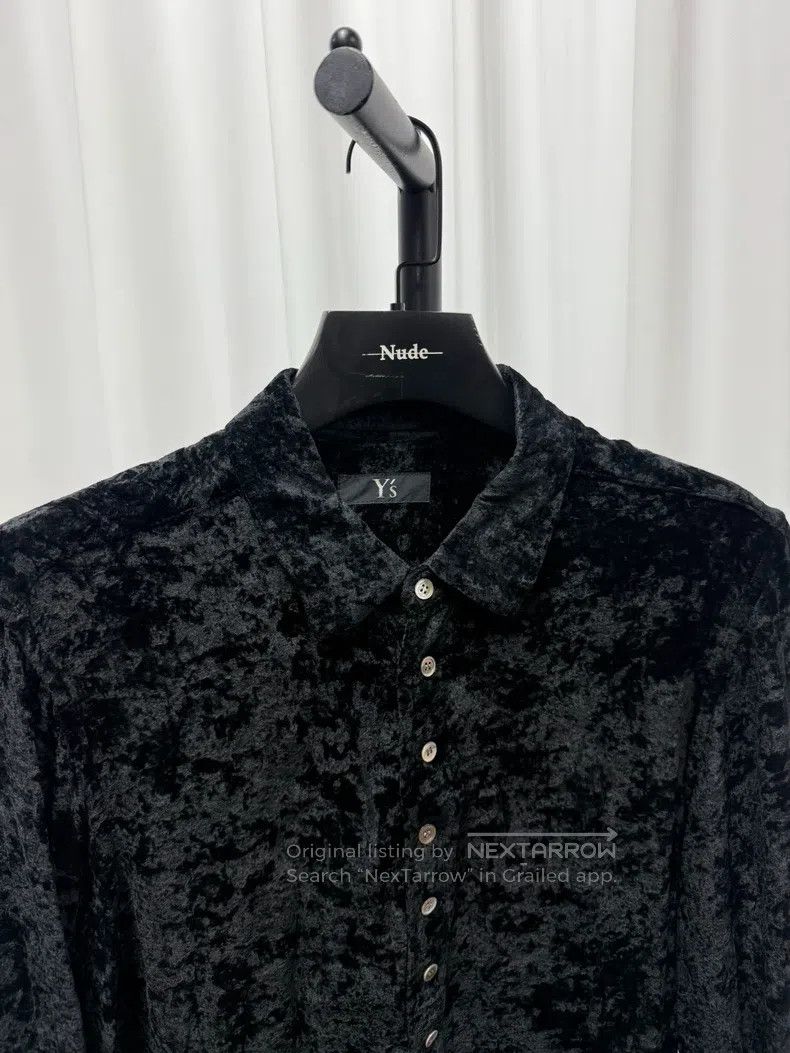 Yohji Yamamoto YOHJI YAMAMOTO Asymmetrical Velvet Shell Button Shirt Size US XS / EU 42 / 0 - 3 Thumbnail