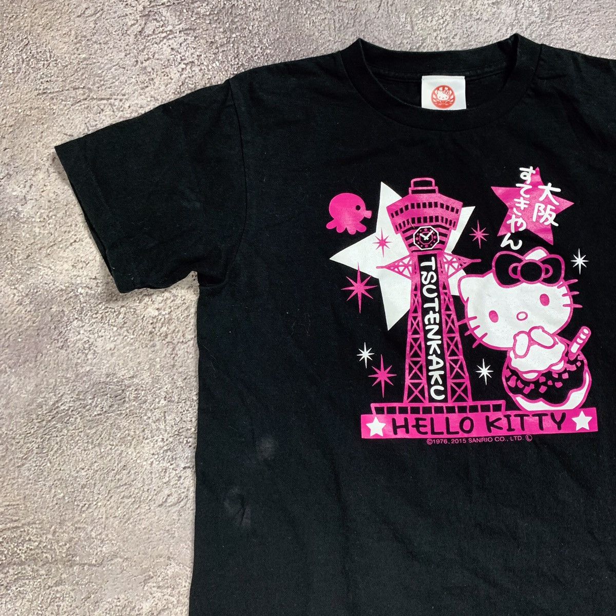 Vintage Vintage Y2K Hello Kitty Graphic Tee Pink Black Rave Washed S Size S / US 4 / IT 40 - 3 Thumbnail