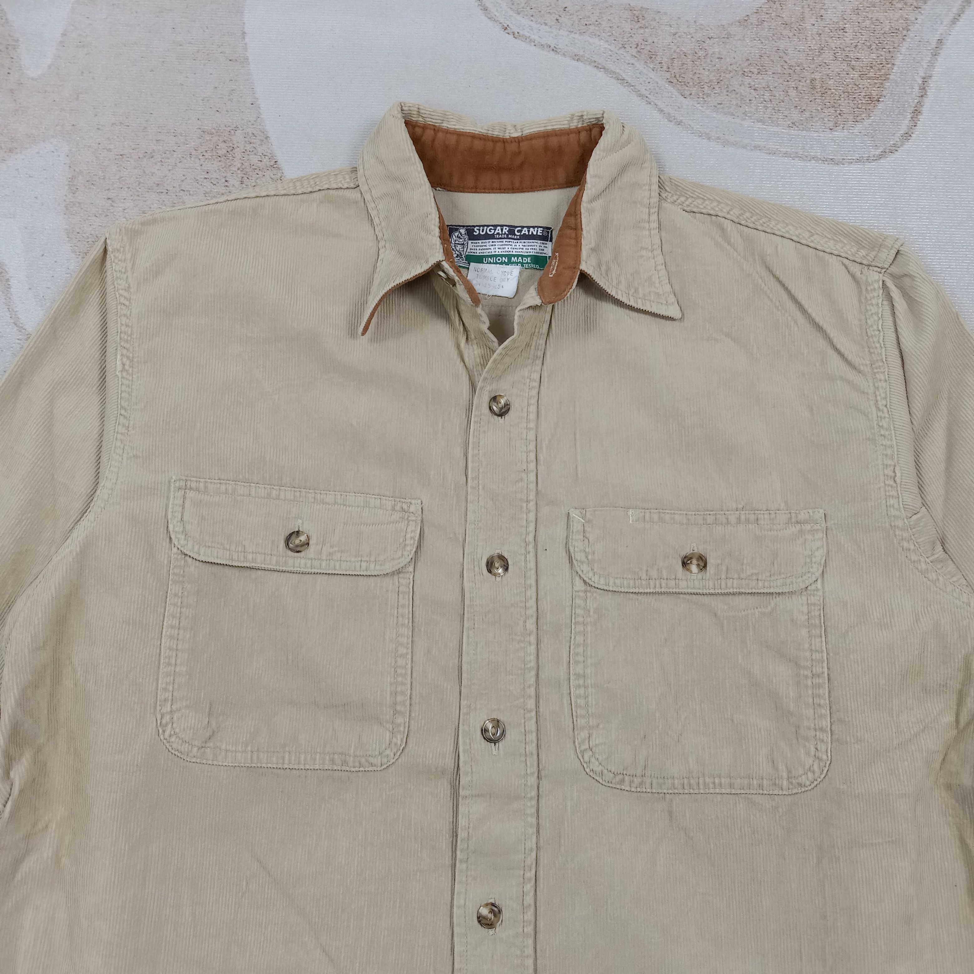 Sugar Cane Sugar Cane Japanese Brand Corduroy Shirt C276N33 Size US M / EU 48-50 / 2 - 2 Thumbnail