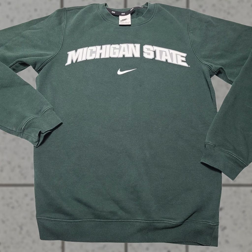 Nike Nike Michigan State Spartans Sweatshirt Mens Size XS Crewneck Cotton Blend Size US XS / EU 42 / 0 - 1 Thumbnail