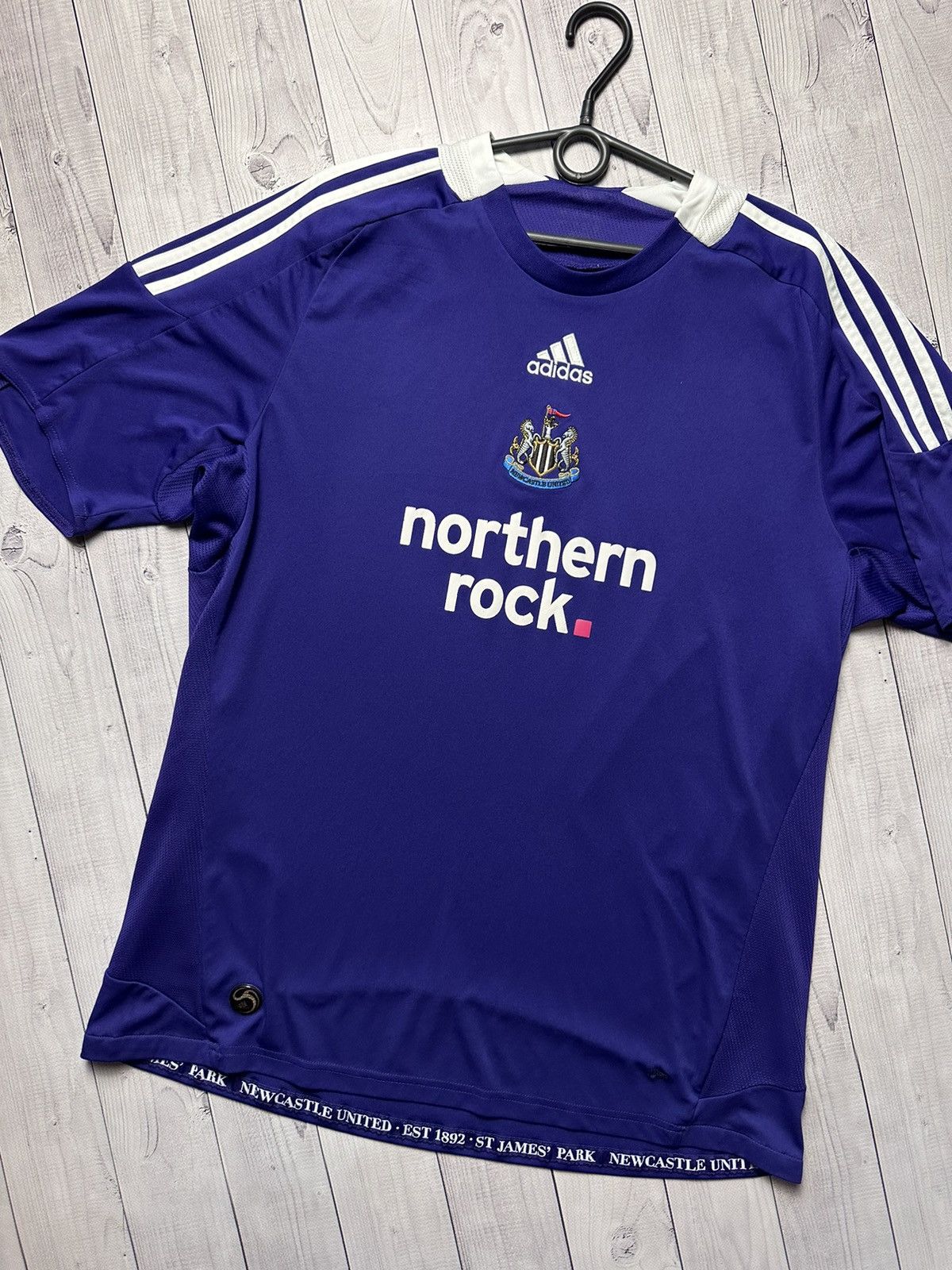 Vintage Vintage adidas New Castle United soccer jersey purple away L Size US L / EU 52-54 / 3 - 2 Thumbnail