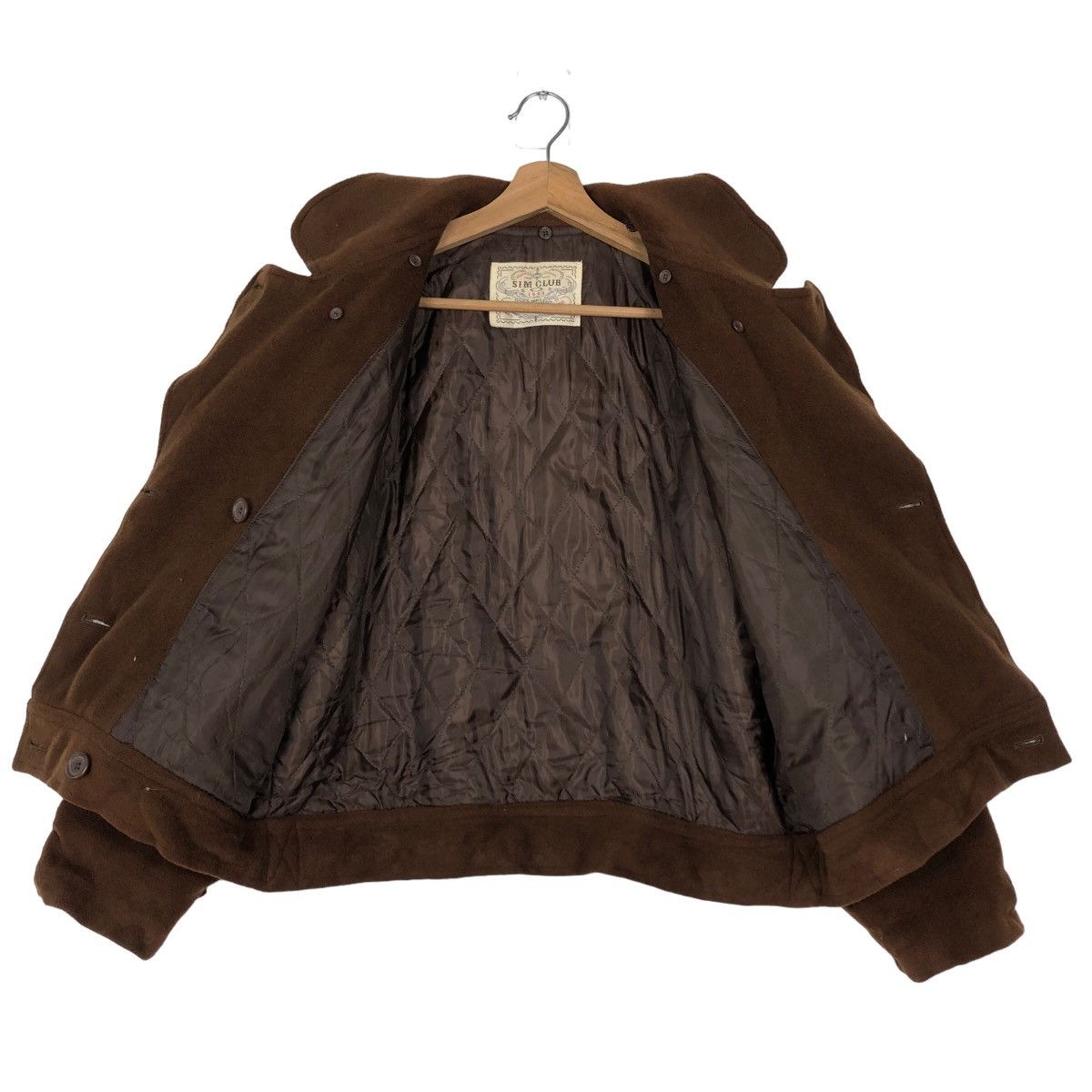 Japanese Brand 🔥Vintage Wool Bomber Jacket Sim Club 1994 Issey Miyake Size US M / EU 48-50 / 2 - 10 Thumbnail